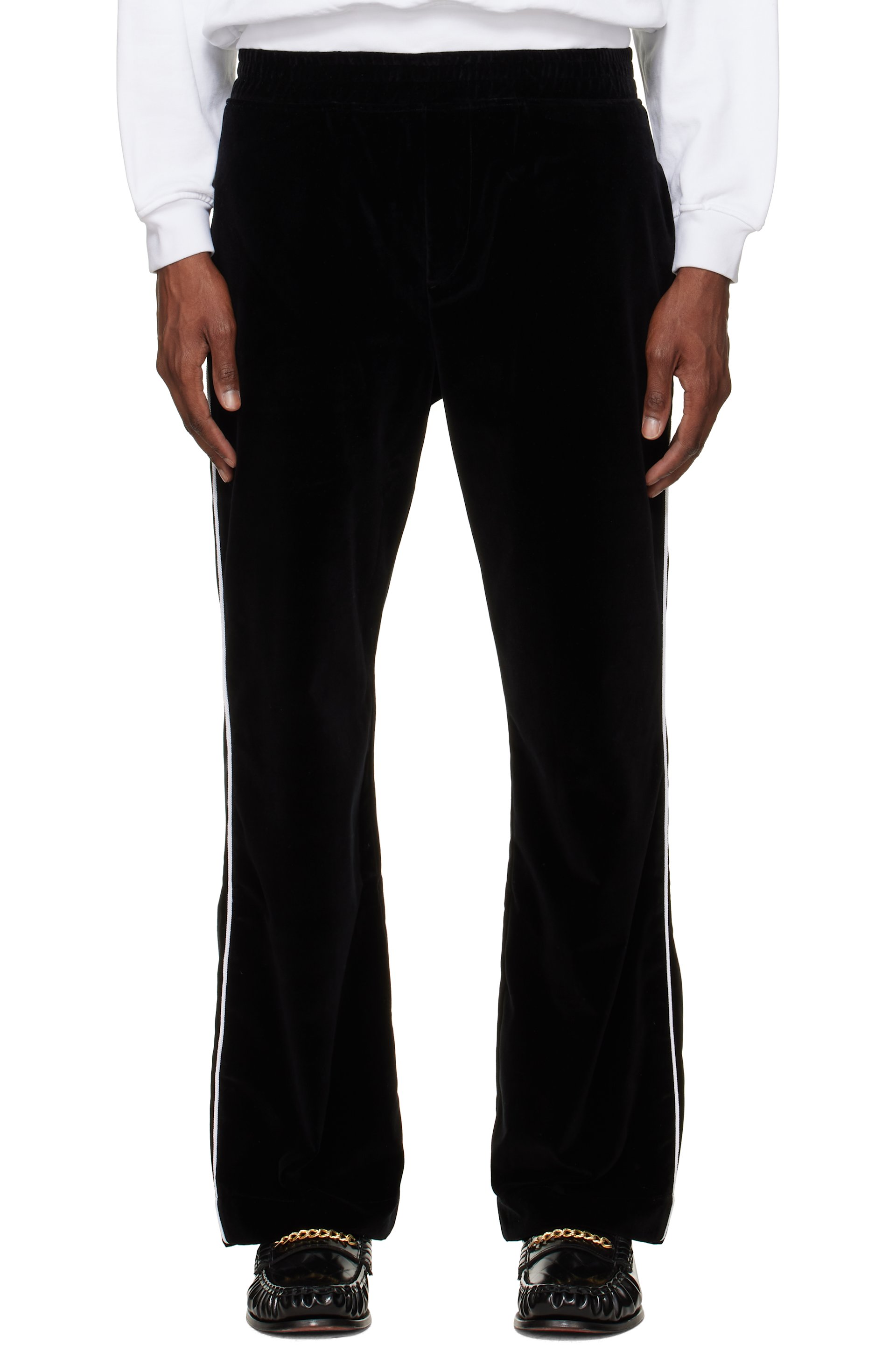 Ernest W. Baker - Black Straight Fit Track Pants