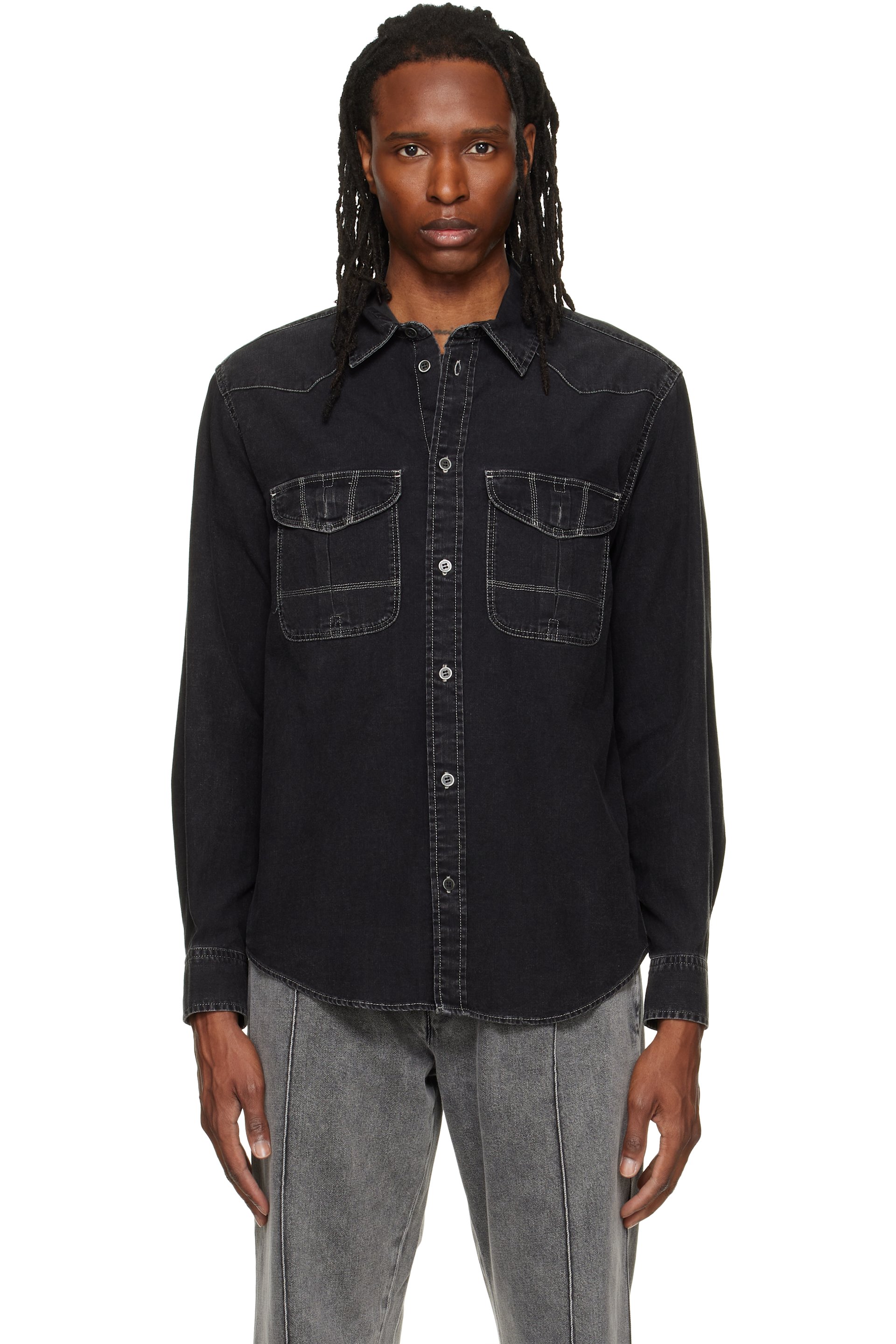 Isabel Marant - Black Viken Denim Shirt
