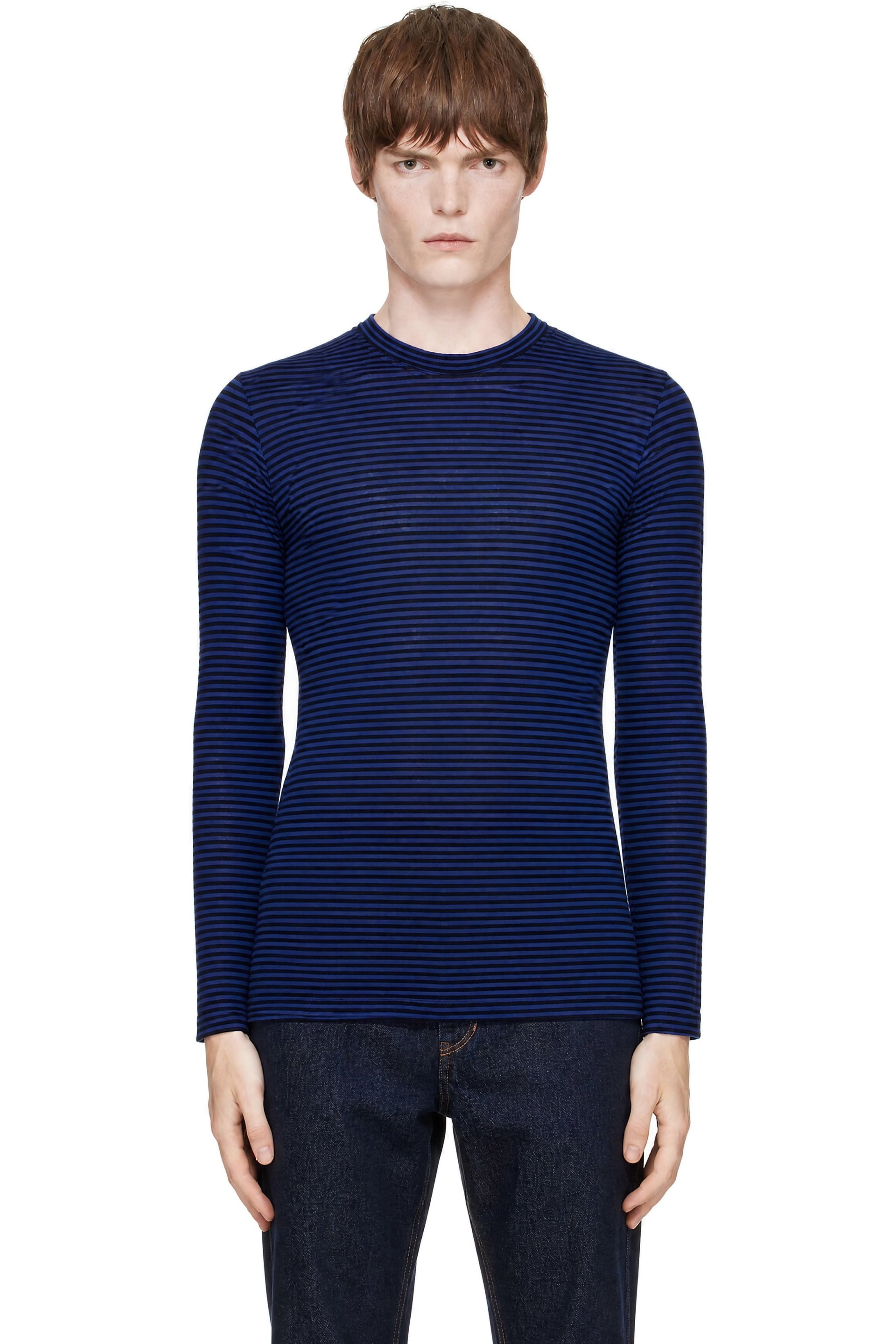 Isabel Marant - T-shirt à manches longues Leighton bleu en lin