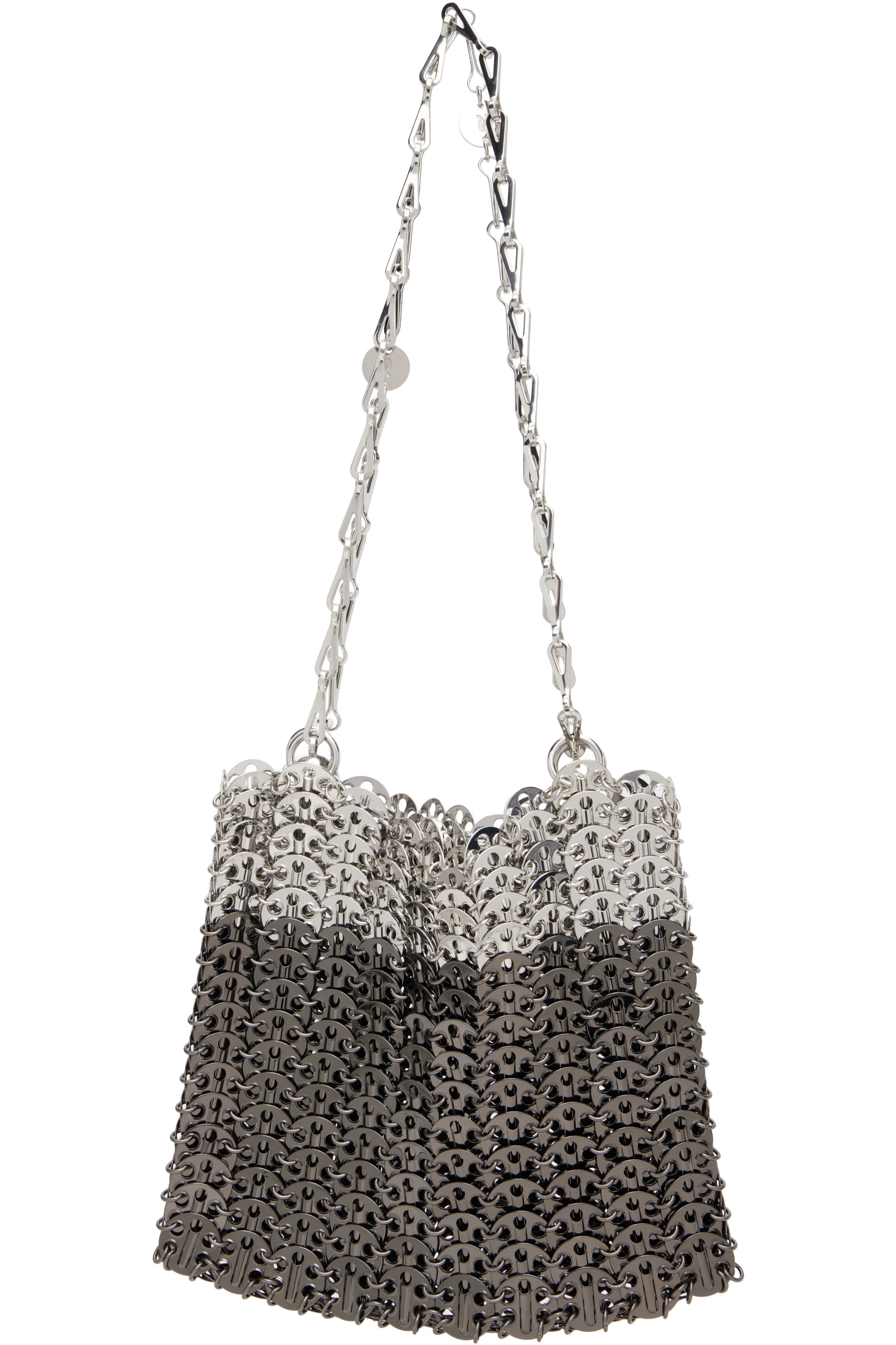 Rabanne - Sac Skyline noir et argenté - 1969