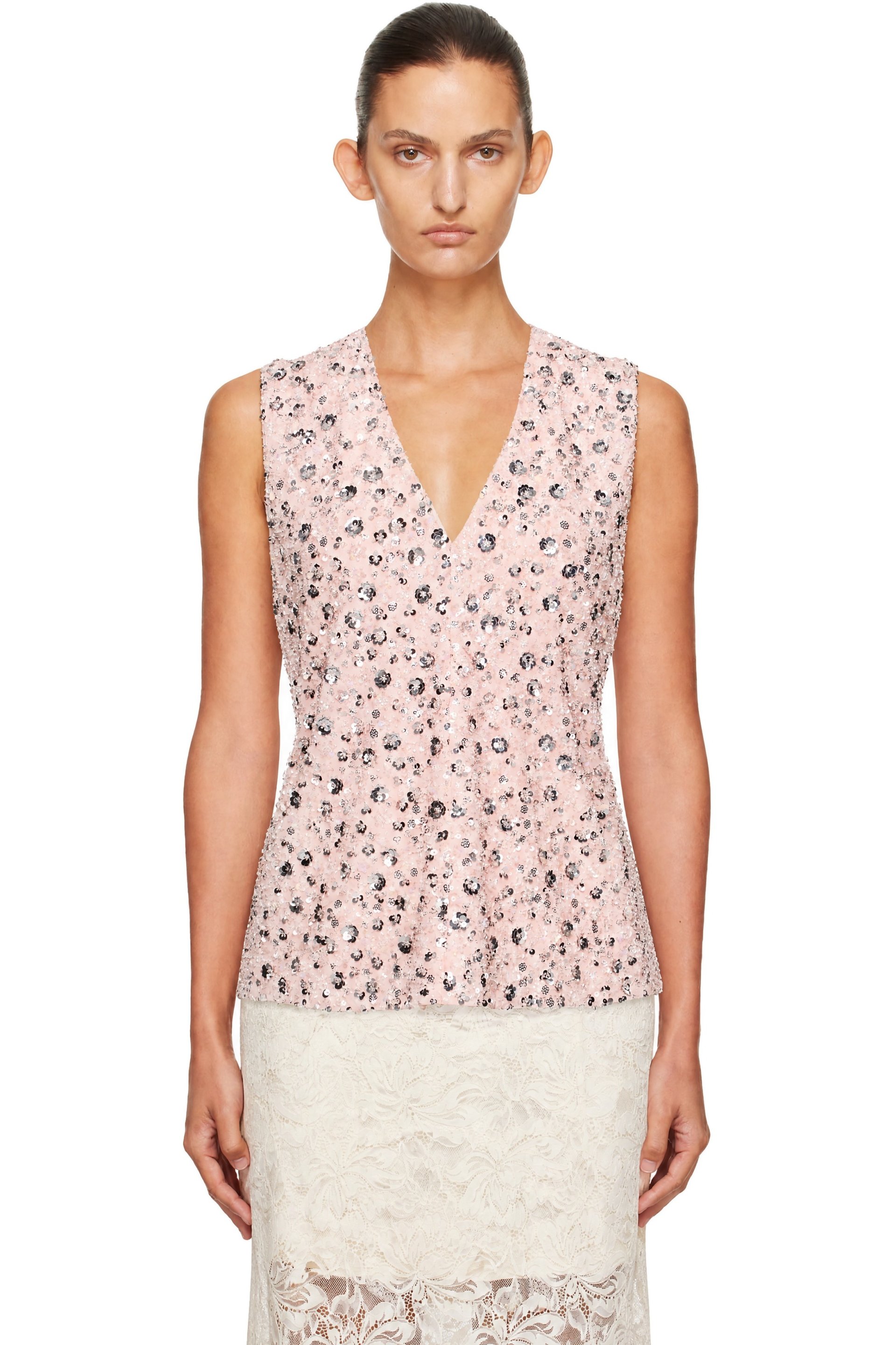 Rabanne - Pink Sequinned Top