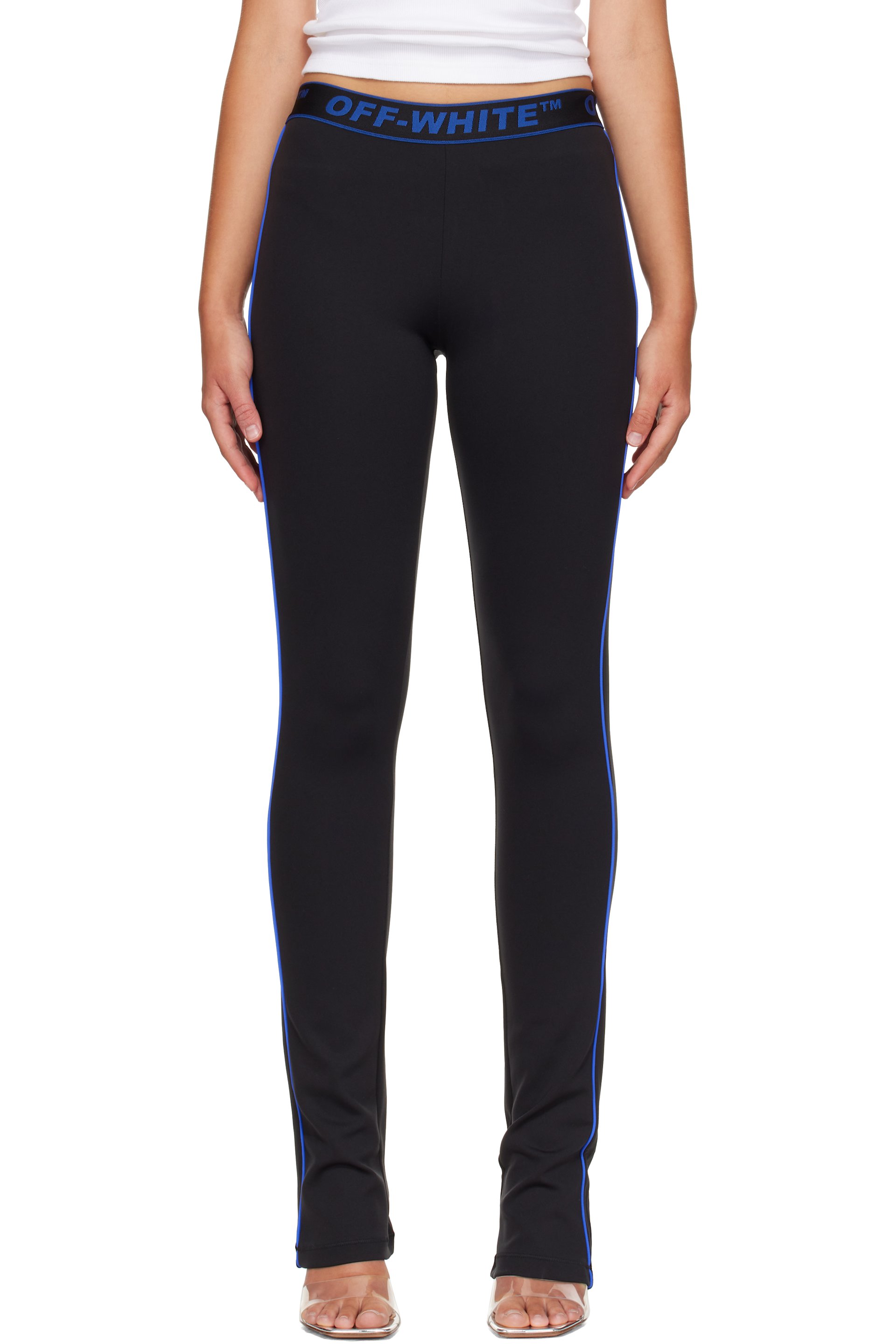 Off-White - Black Logo Sport Leggings