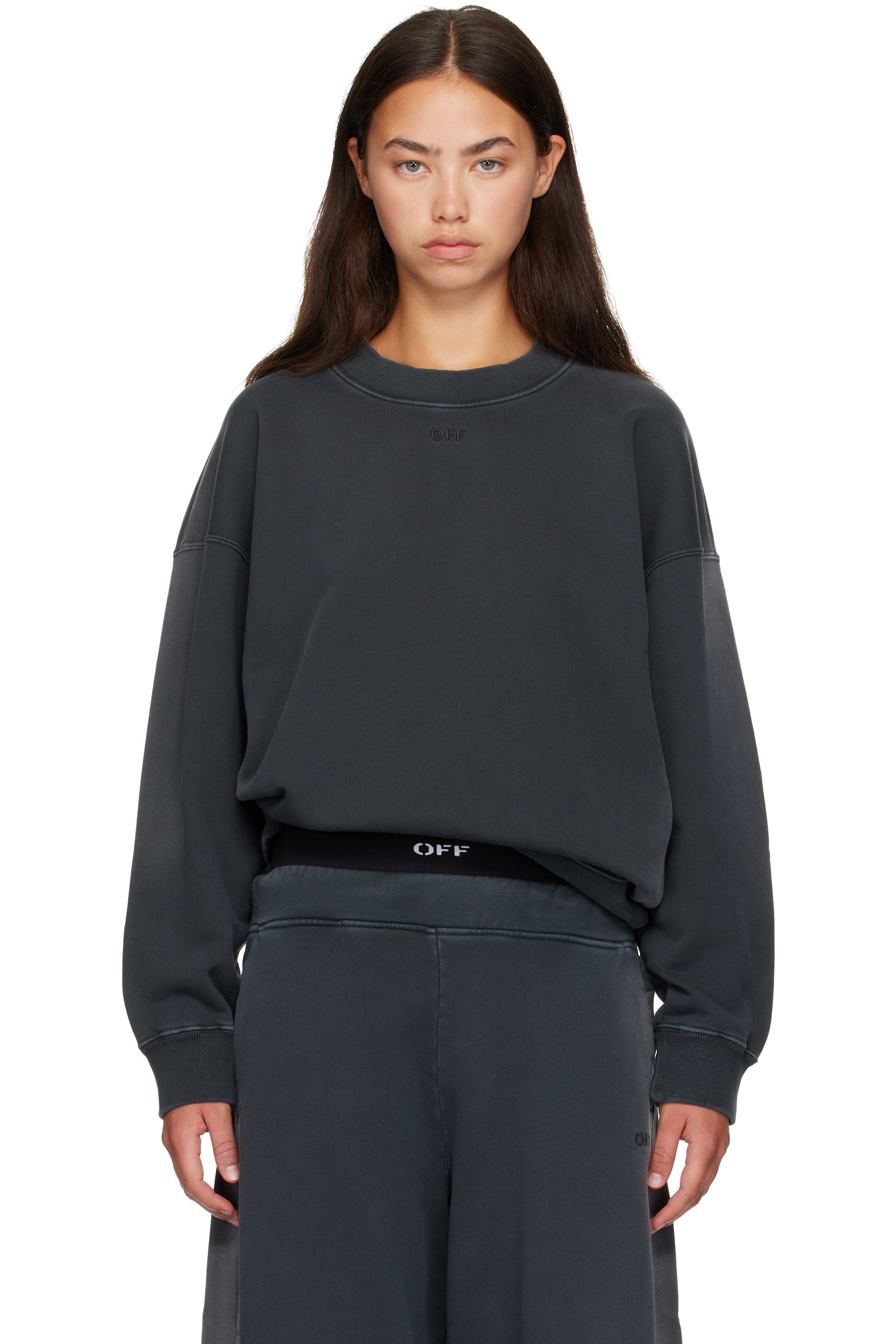 Off-White - 灰色 Laundry Off 套头衫