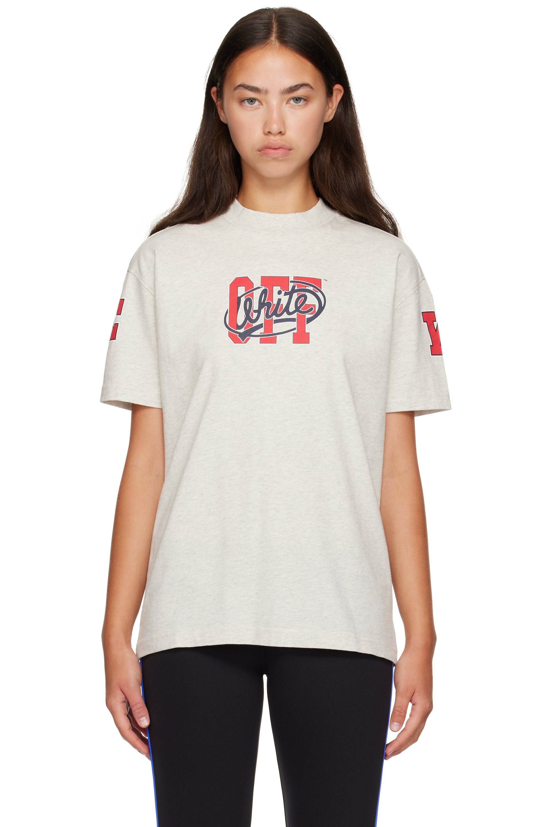 Off-White - 灰色 Off College T 恤