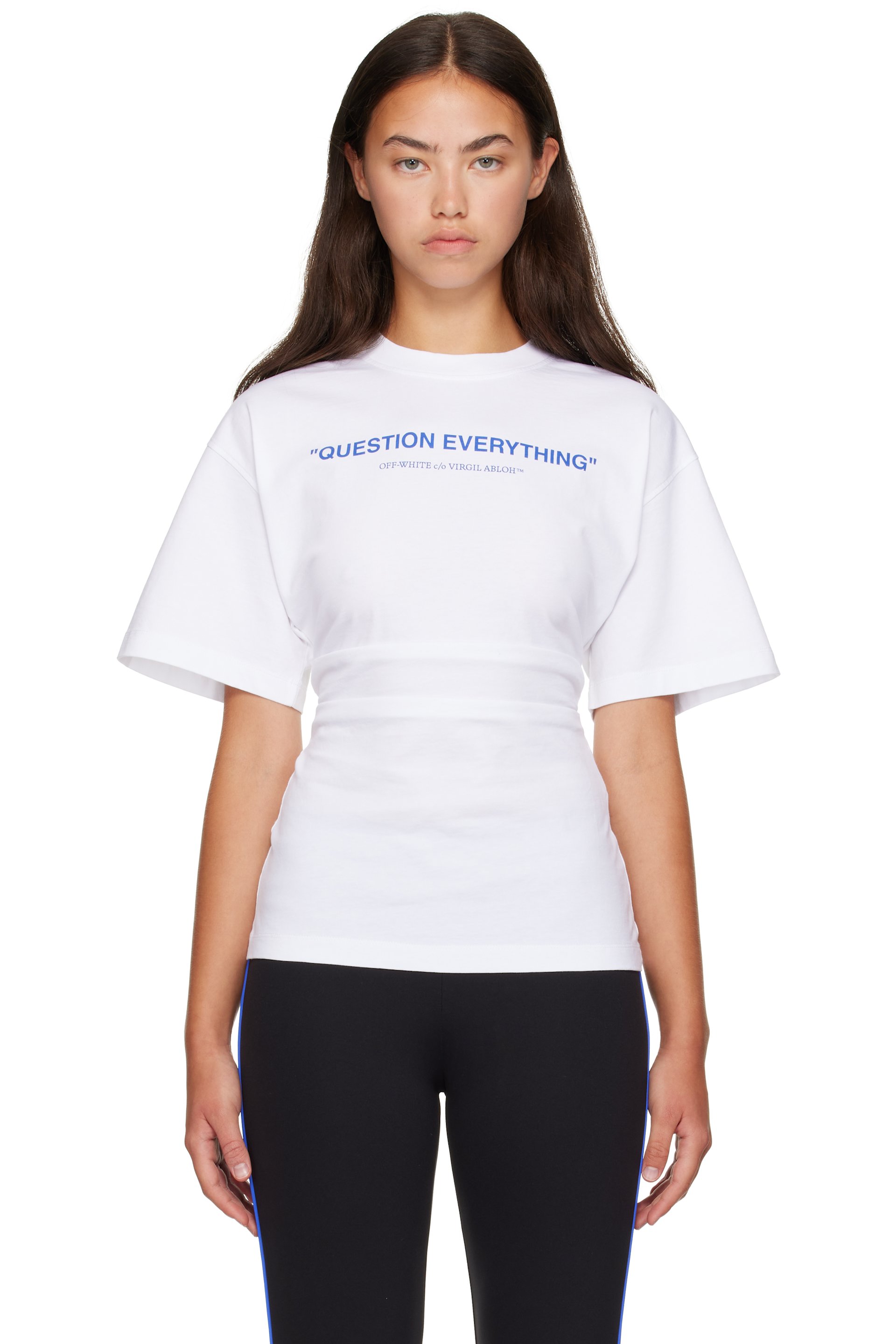 Off-White - White 'Question Everything' T-shirt