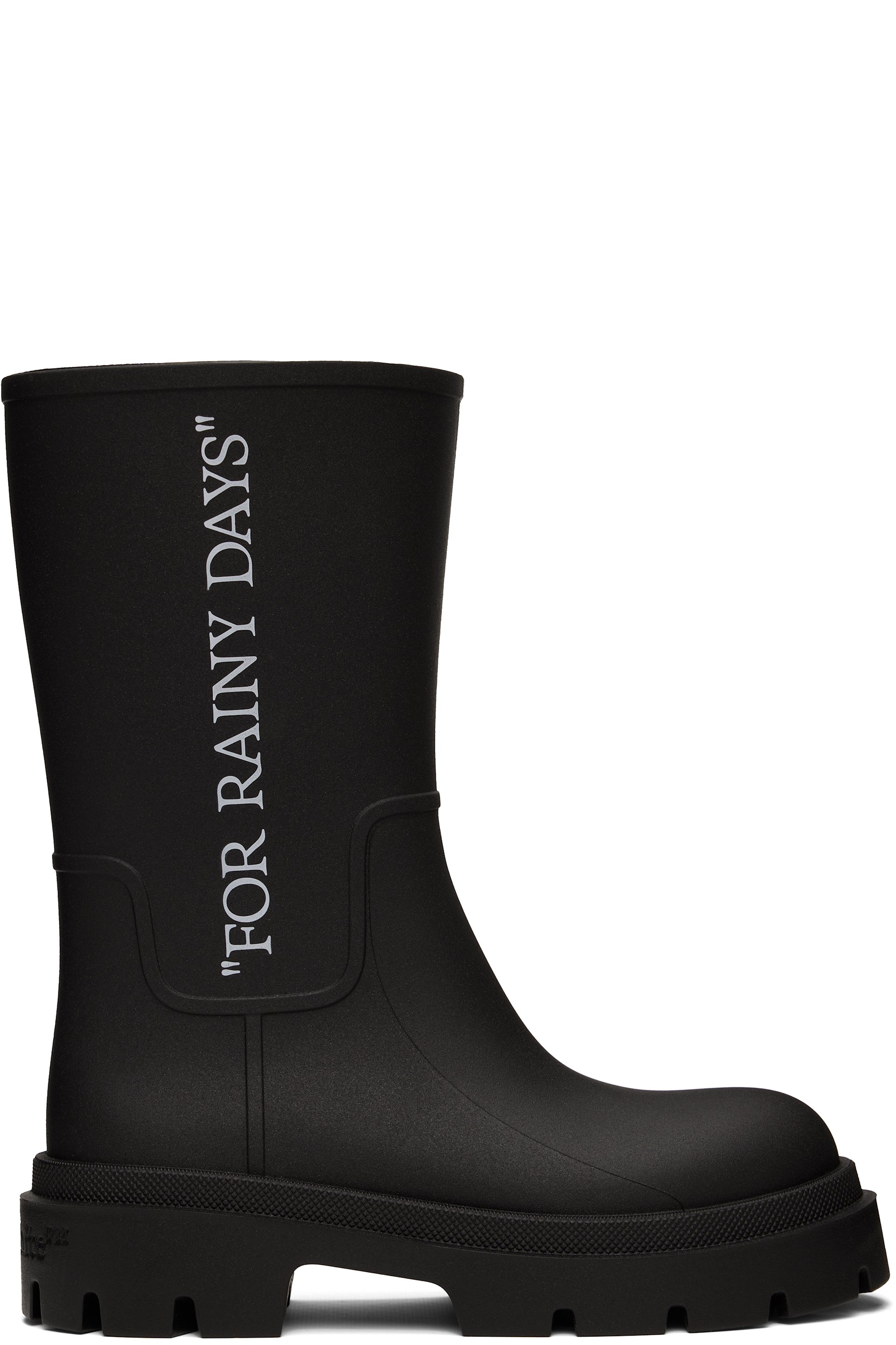 Off-White - Black Reboot 'Rainy Days' Boots