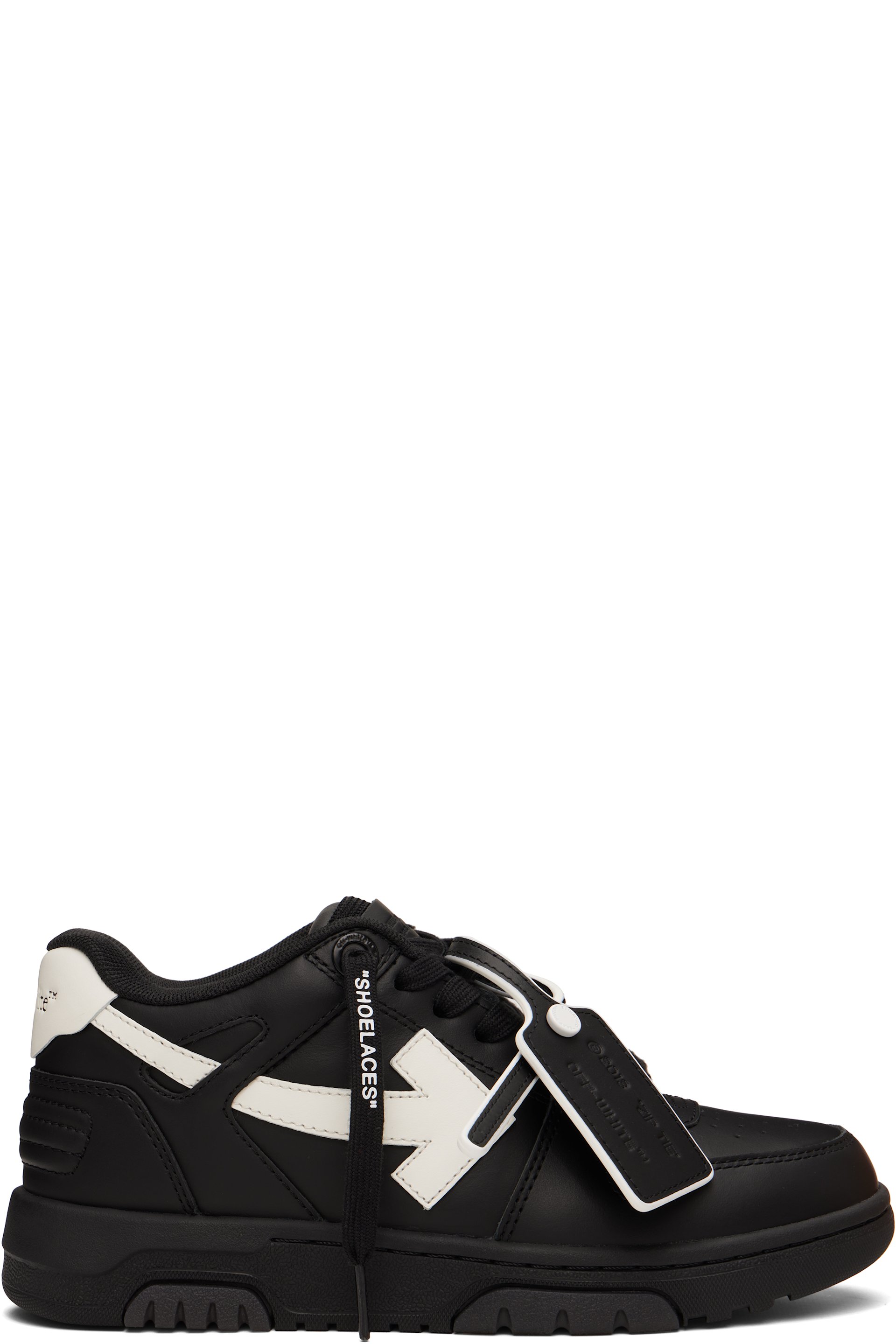 Off-White - Black & White 'Out Of Office' Sneakers