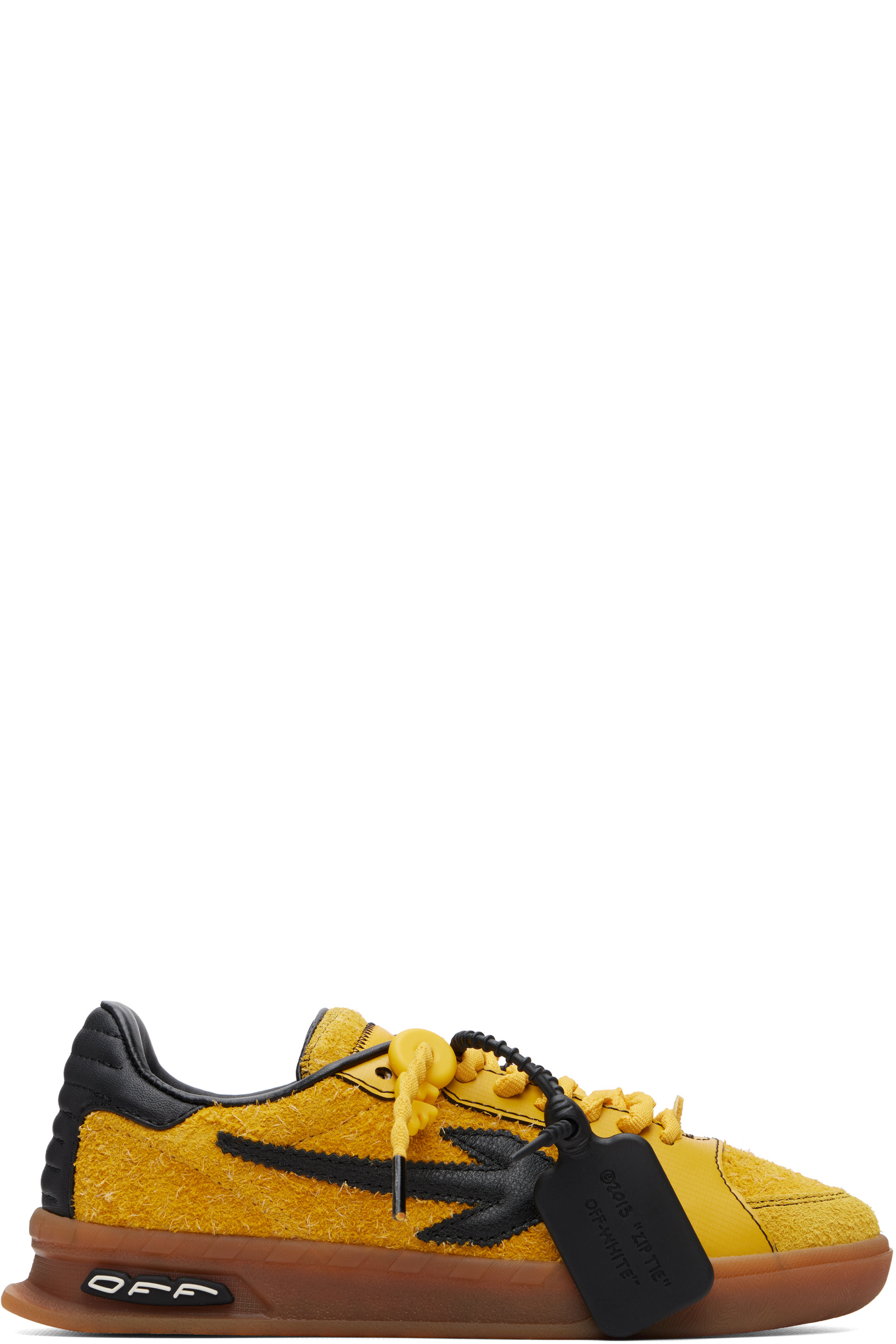 Off-White - Yellow End Of Play Sneakers