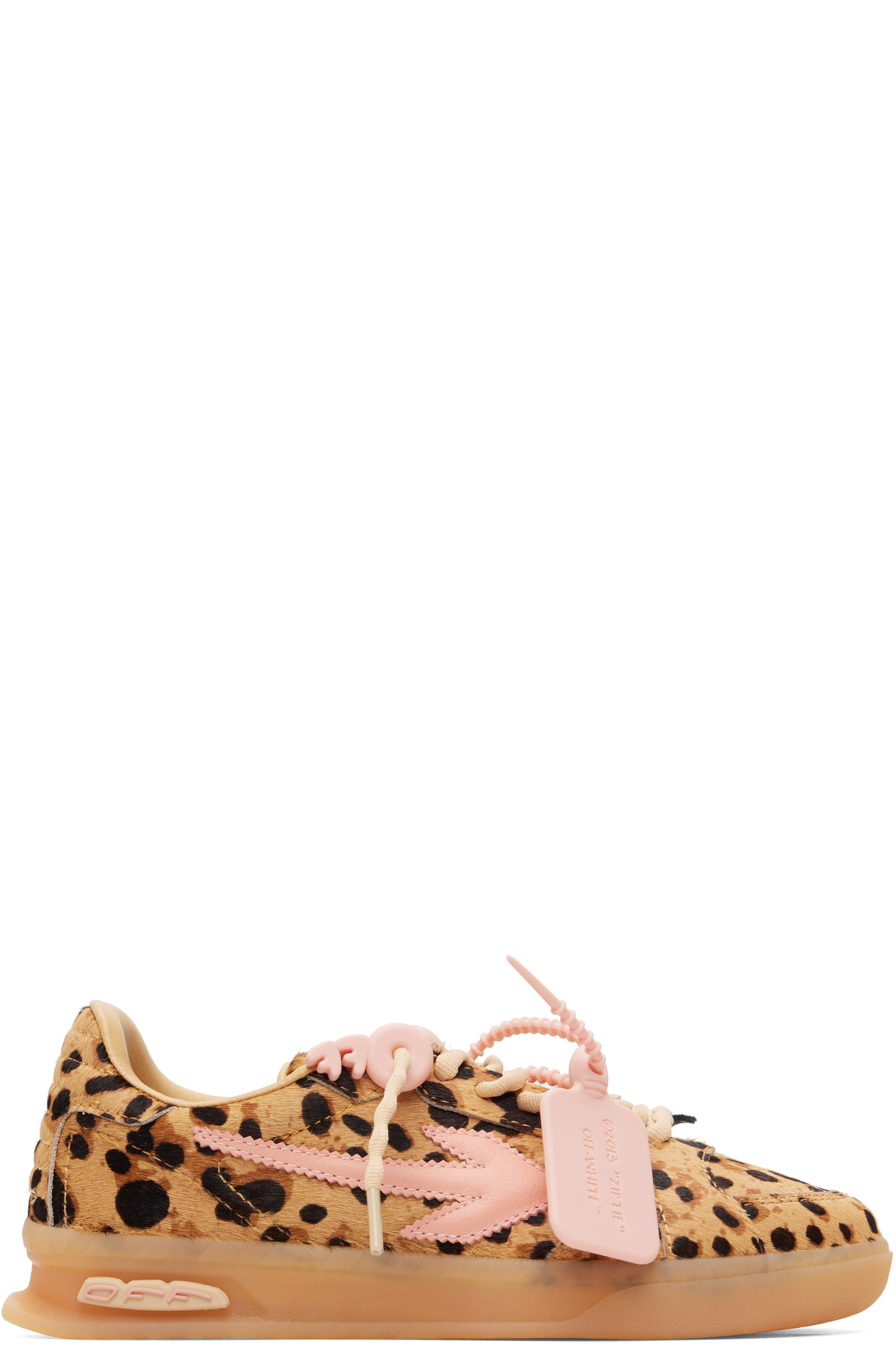 Off-White - Tan 'End Of Play' Sneakers