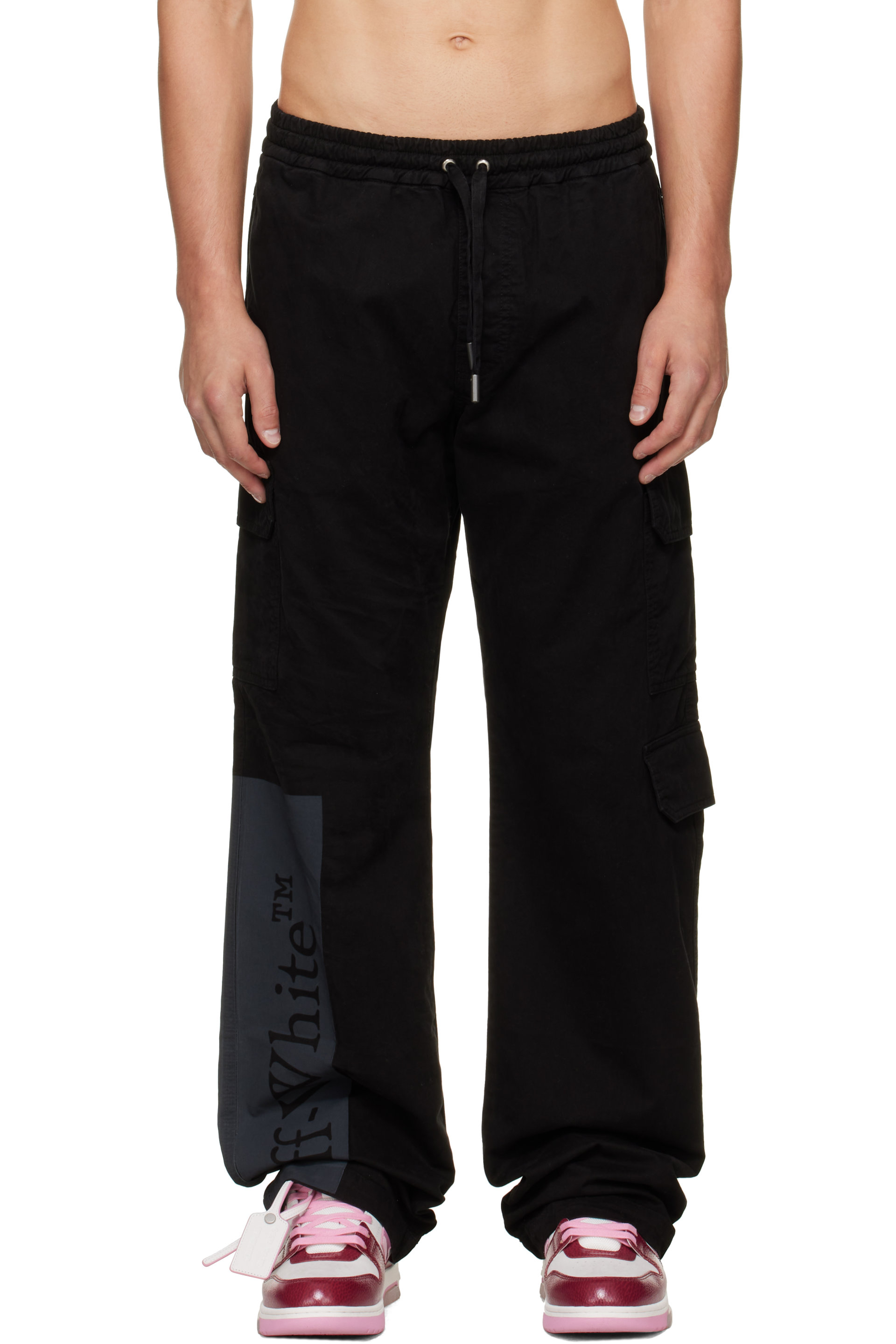Off-White - Black Big Bookish Straight Cargo Pants