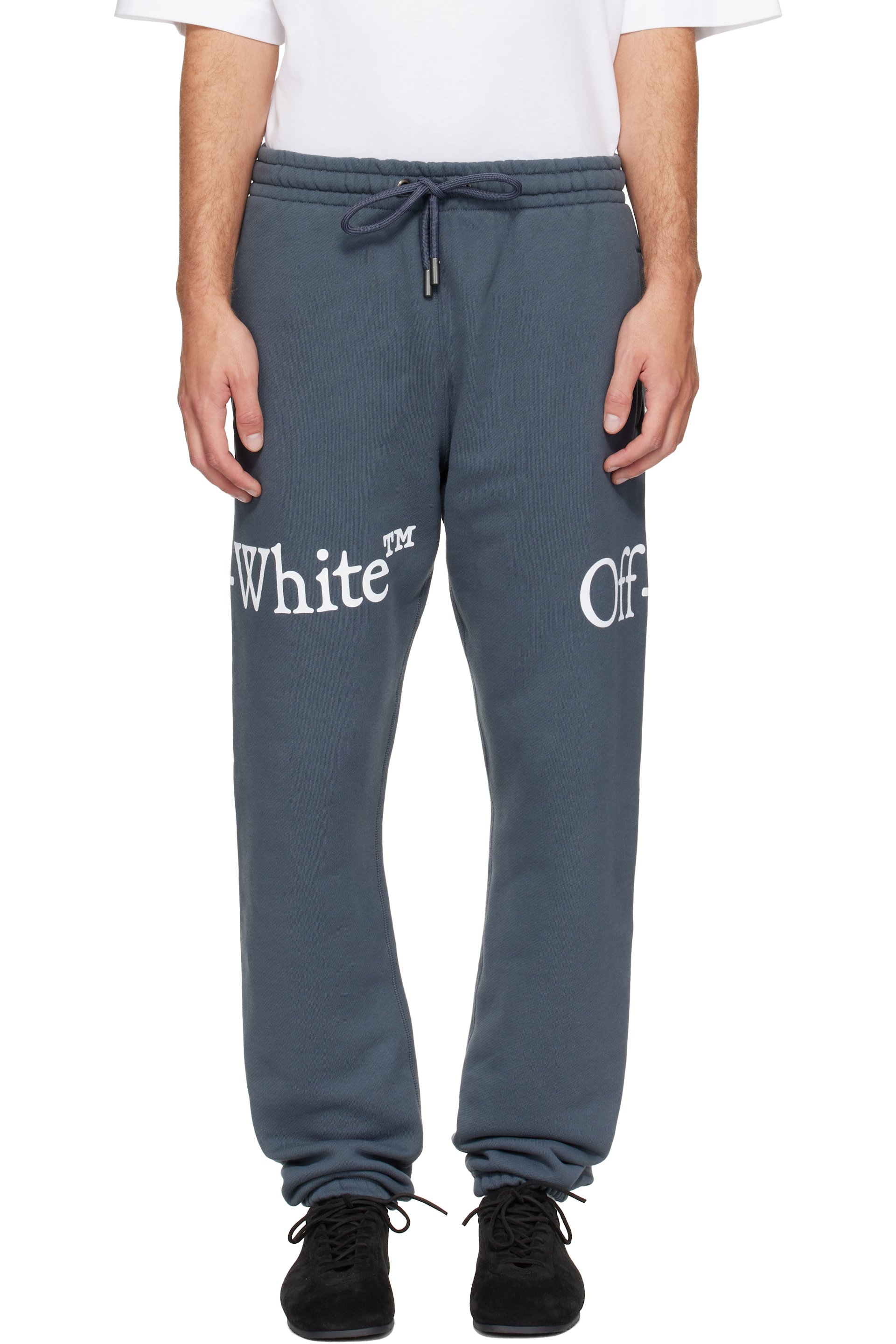Off-White - Gray Bookish Scarf Cuffed Sweatpants