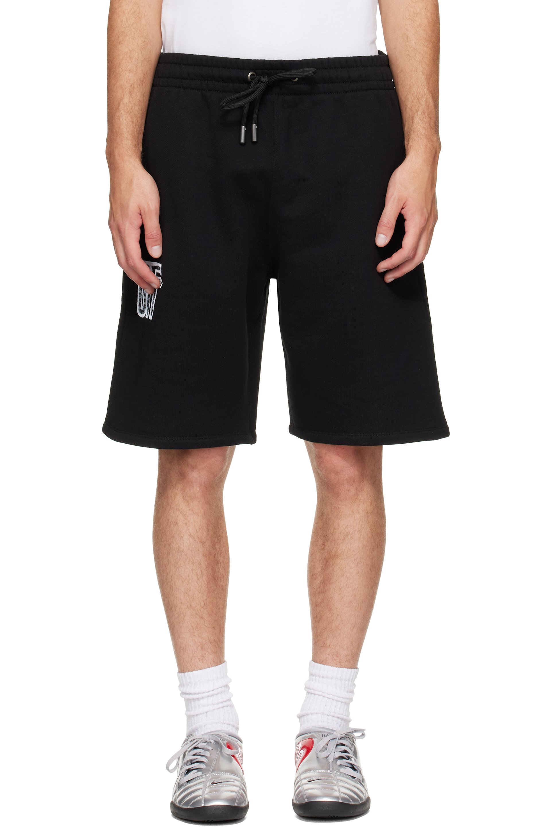 Off-White - Black Motion Arrow Skate Sweat Shorts