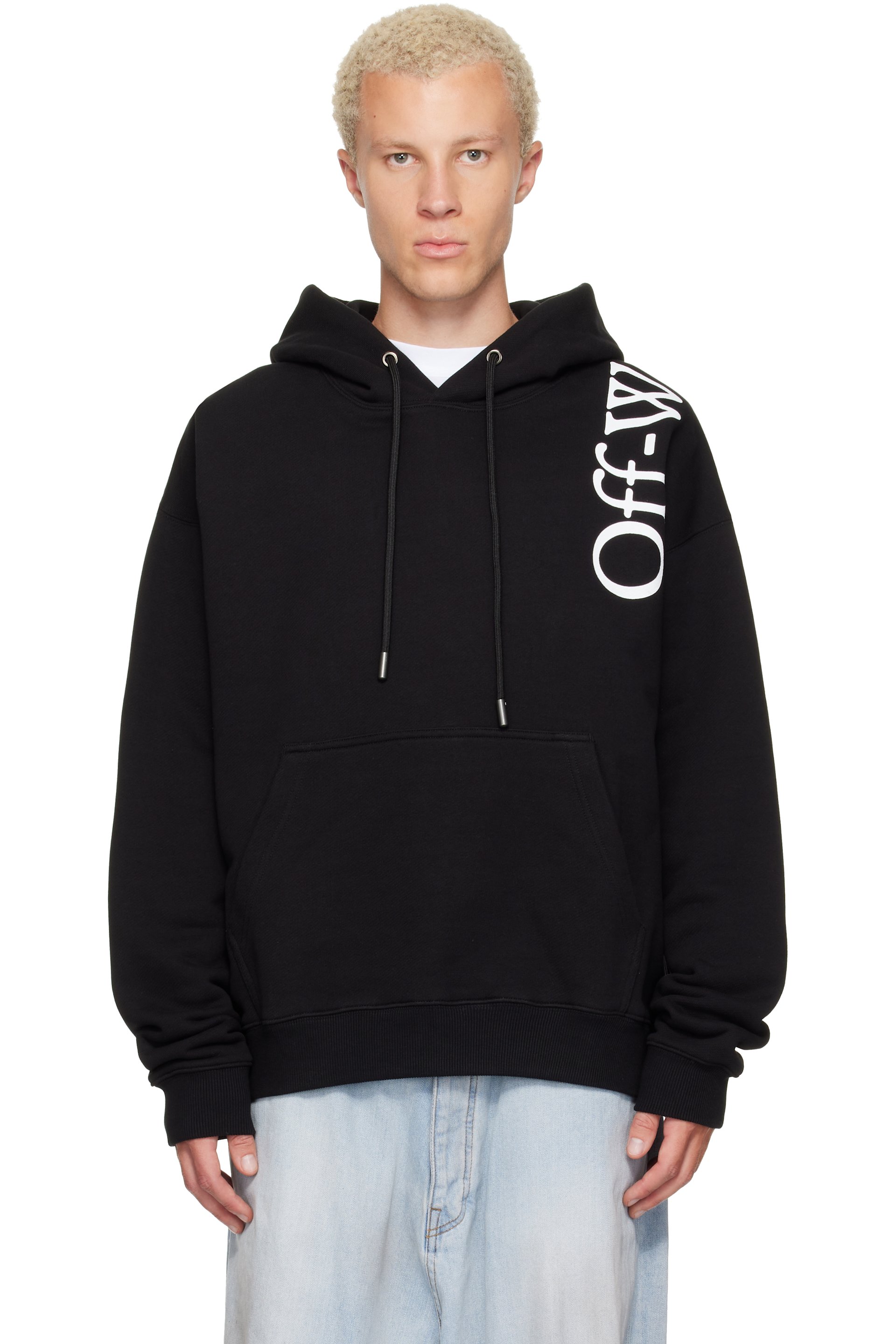 Off-White - Black Vertical Bookish Skate Hoodie