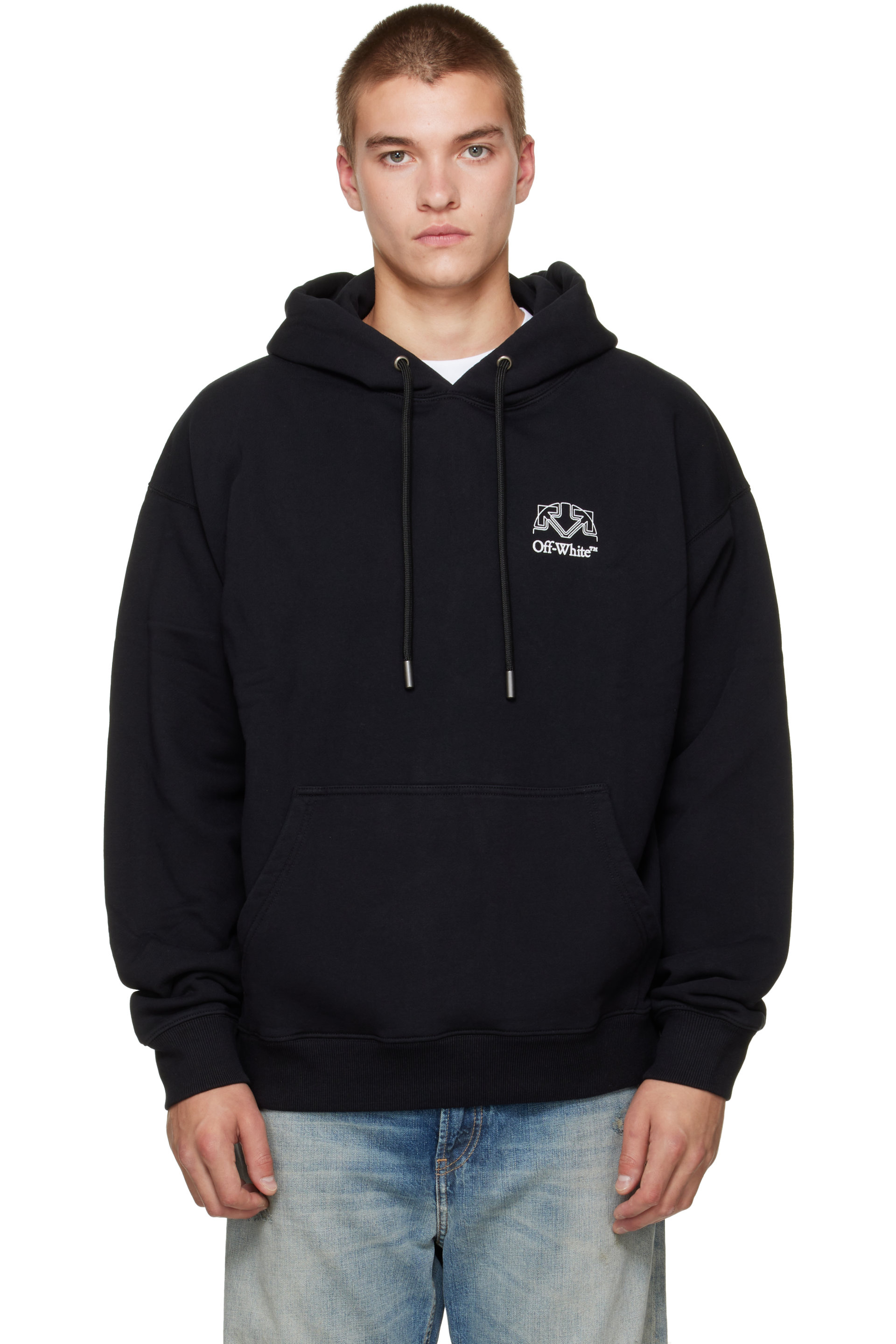 Off-White - Pull à capuche de planchiste Offline Half Arrow noir