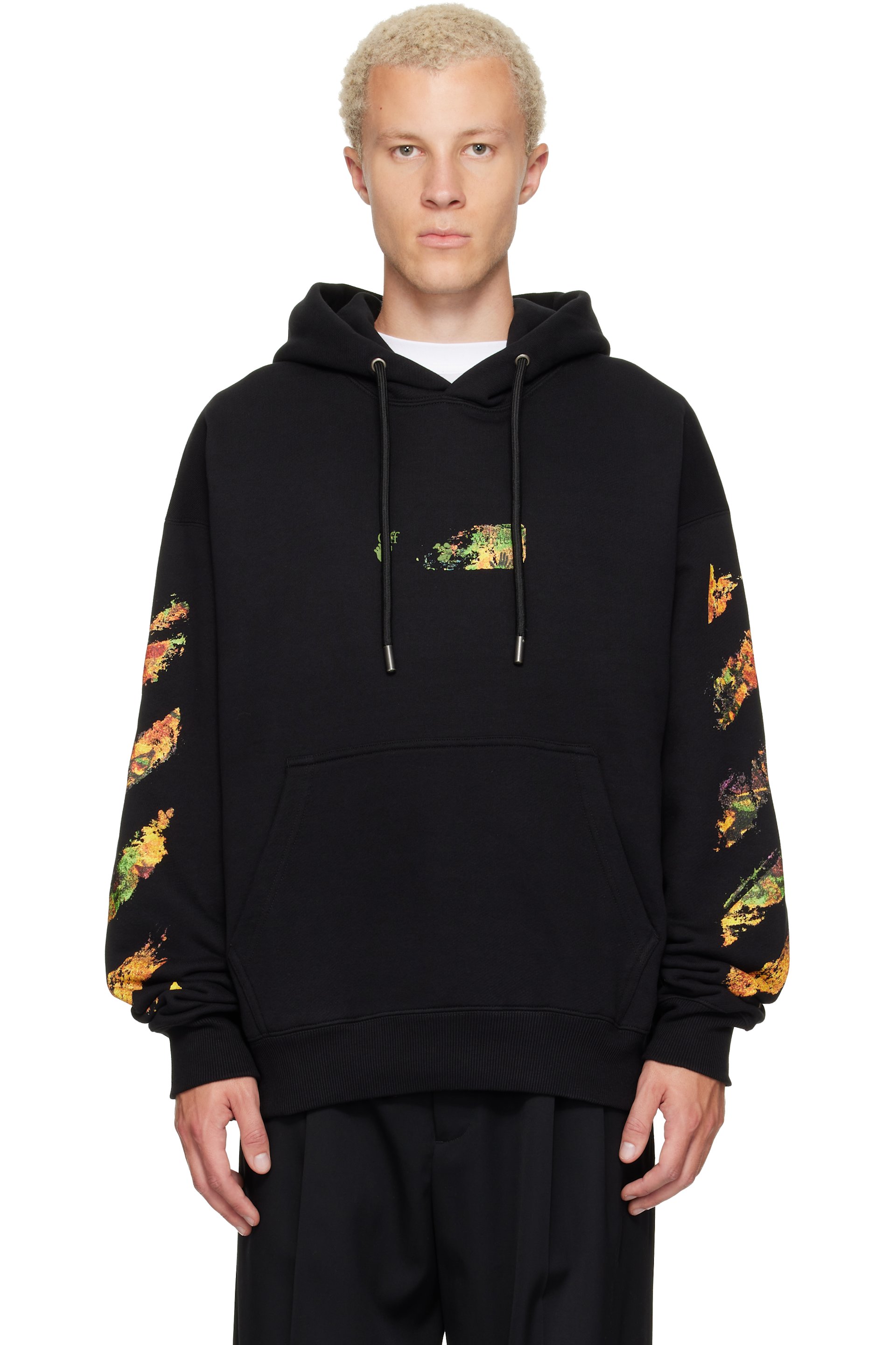 Off-White - Black Spices Arrow Skate Hoodie