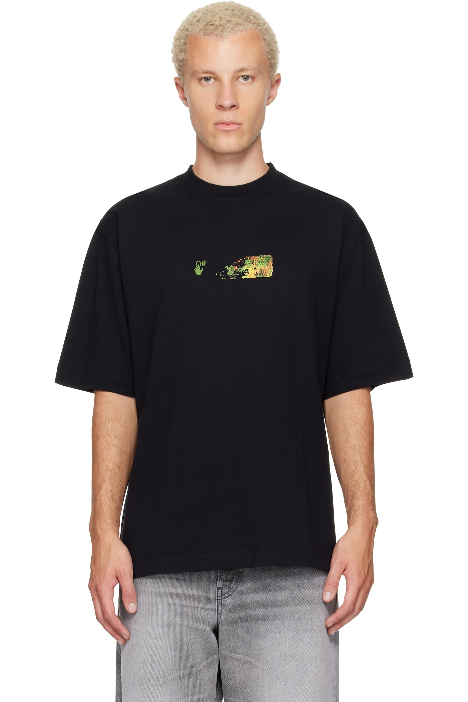 Off-White - Black Spices Arrow Skate T-shirt