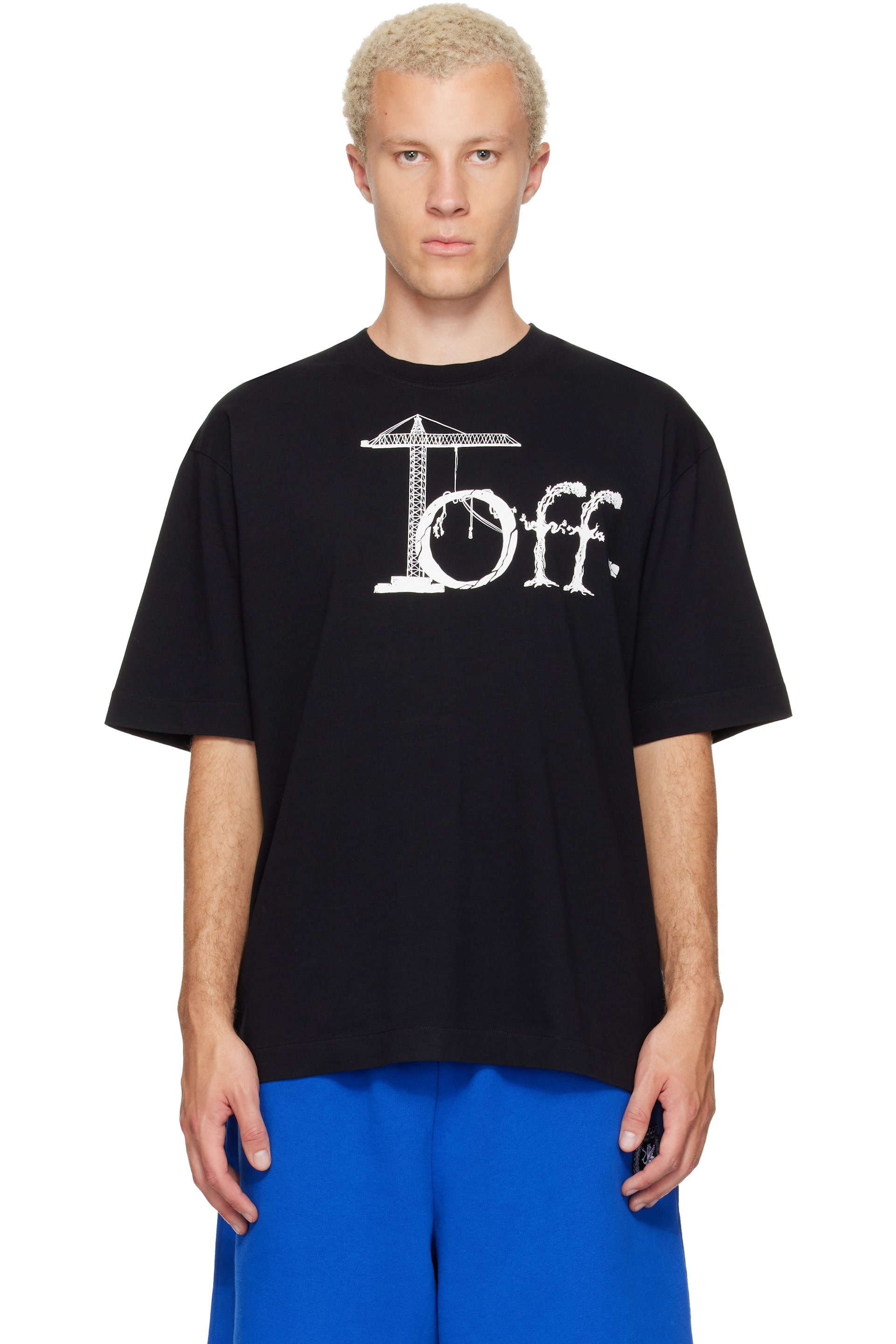 Off-White - Black Shared Logo Skate T-shirt