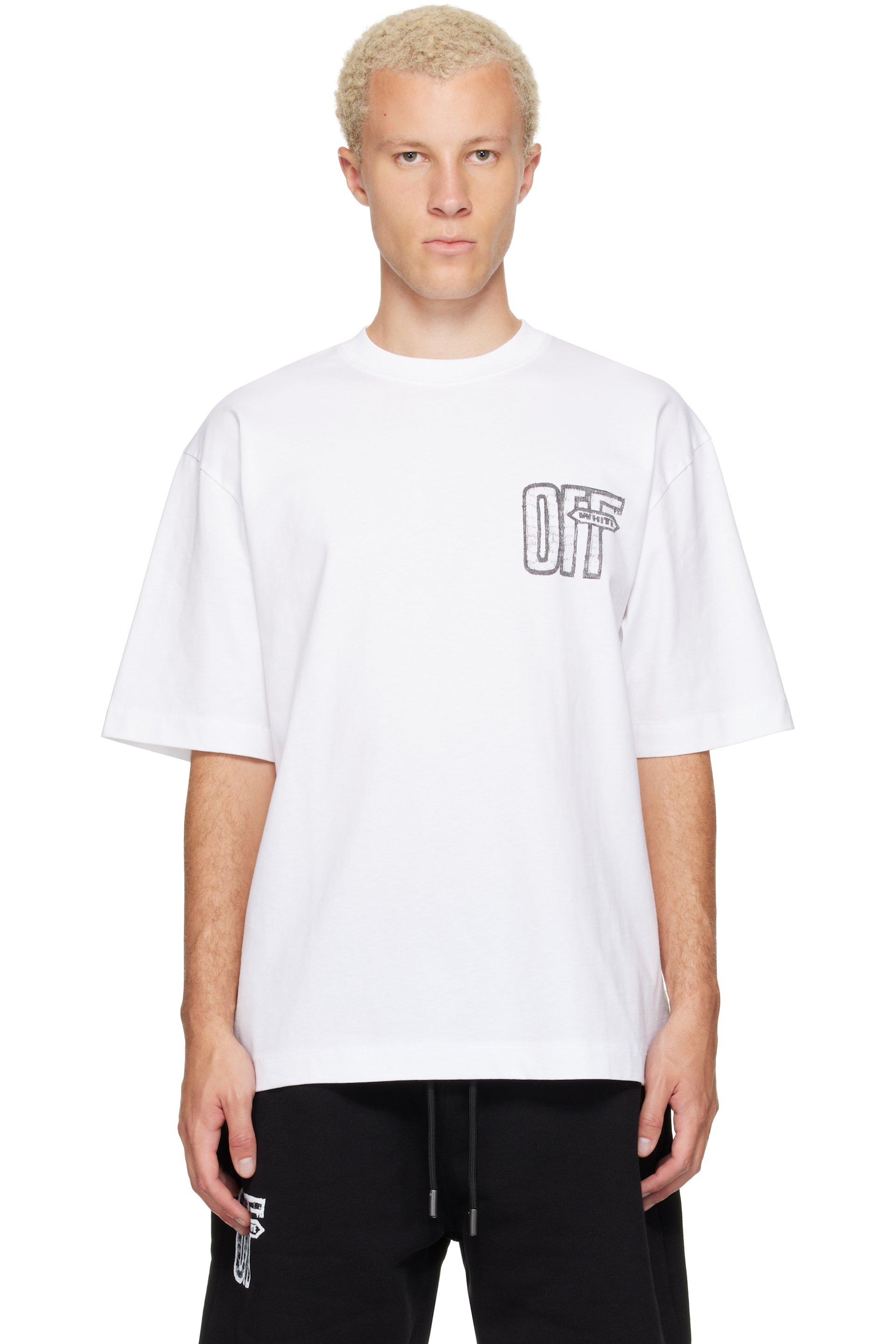 Off-White - White Motion Arrow Skate T-shirt