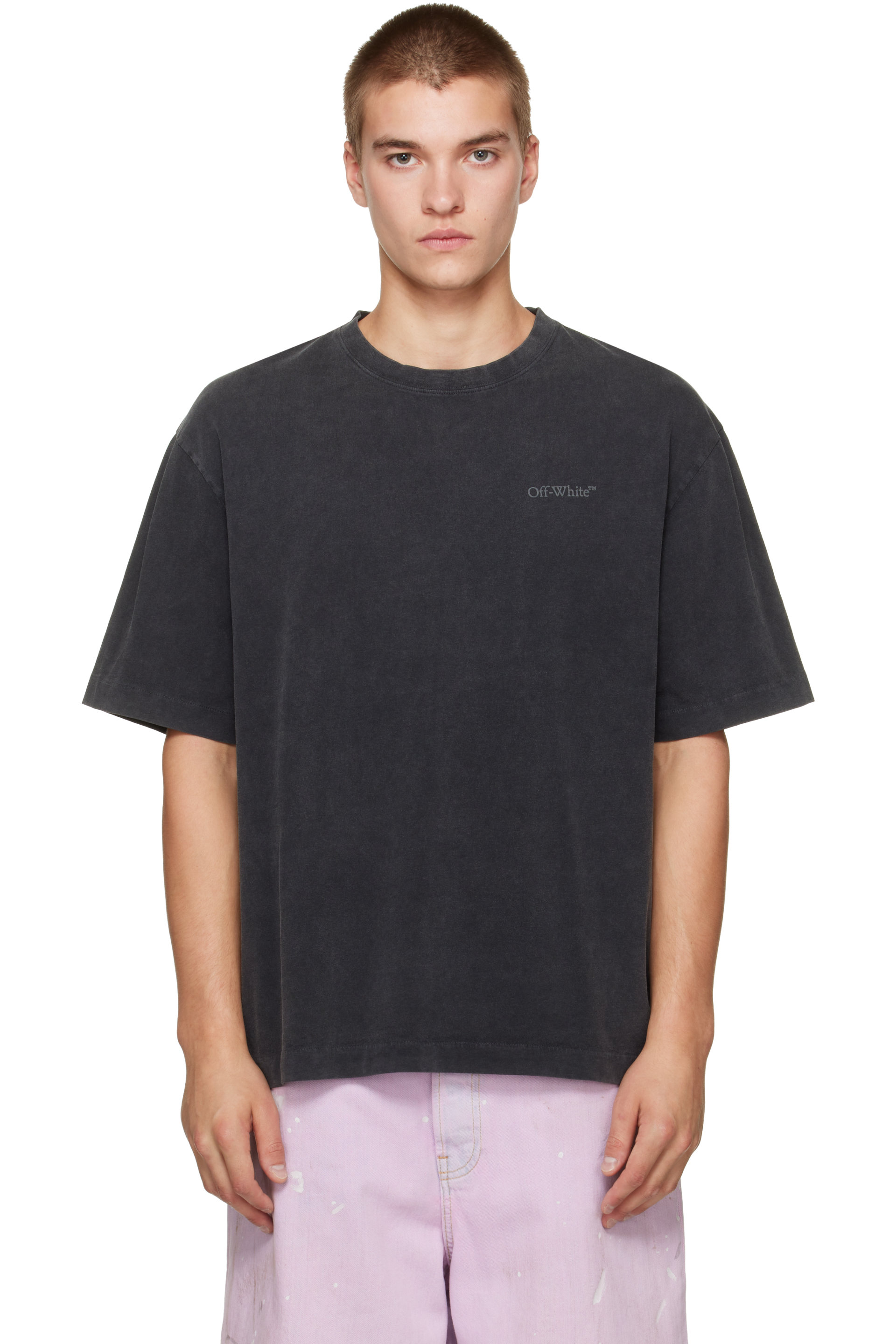 Off-White - Black Rugs Arrow Skate S/S T-shirt