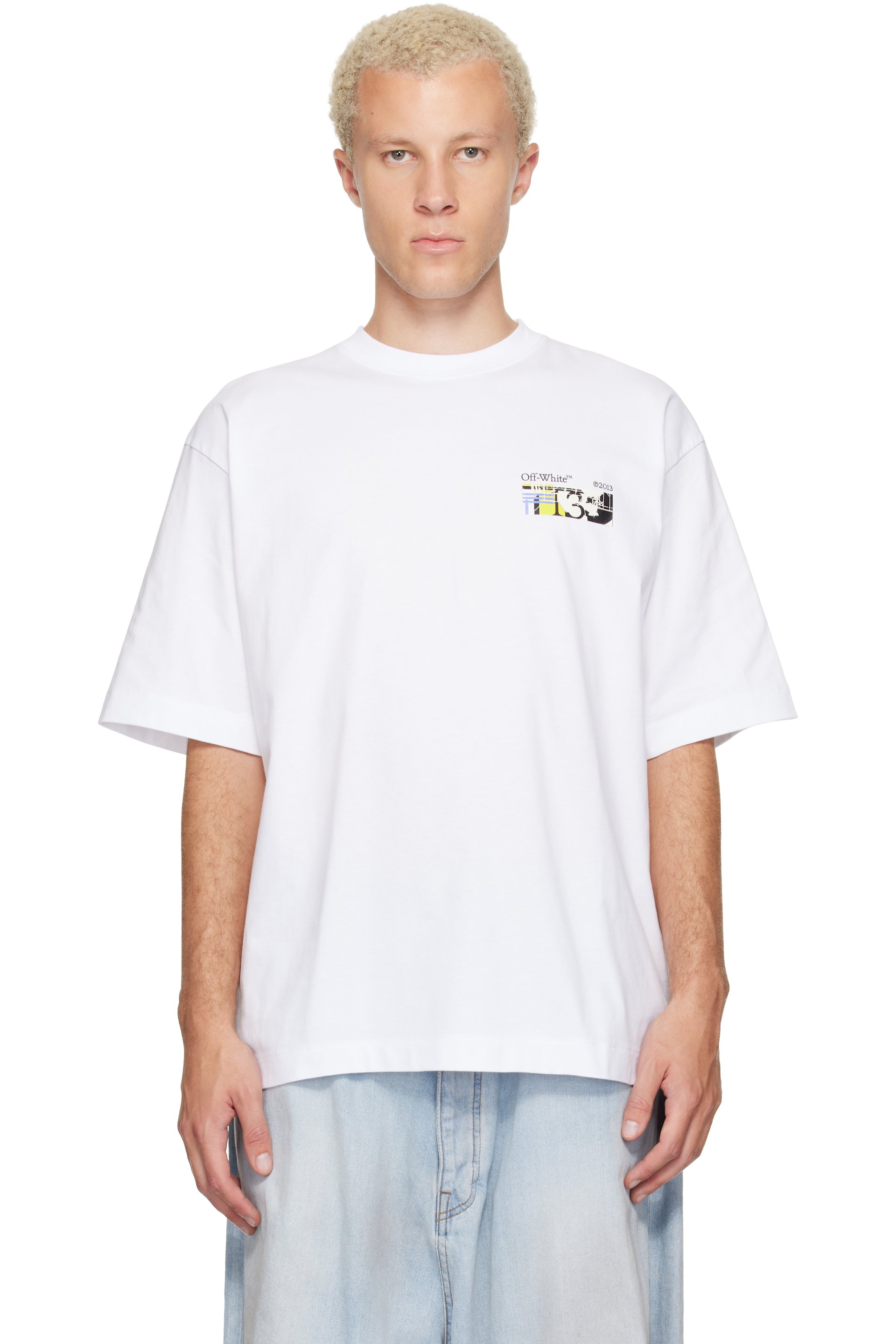 Off-White - White Industrial Arrow Skate T-shirt