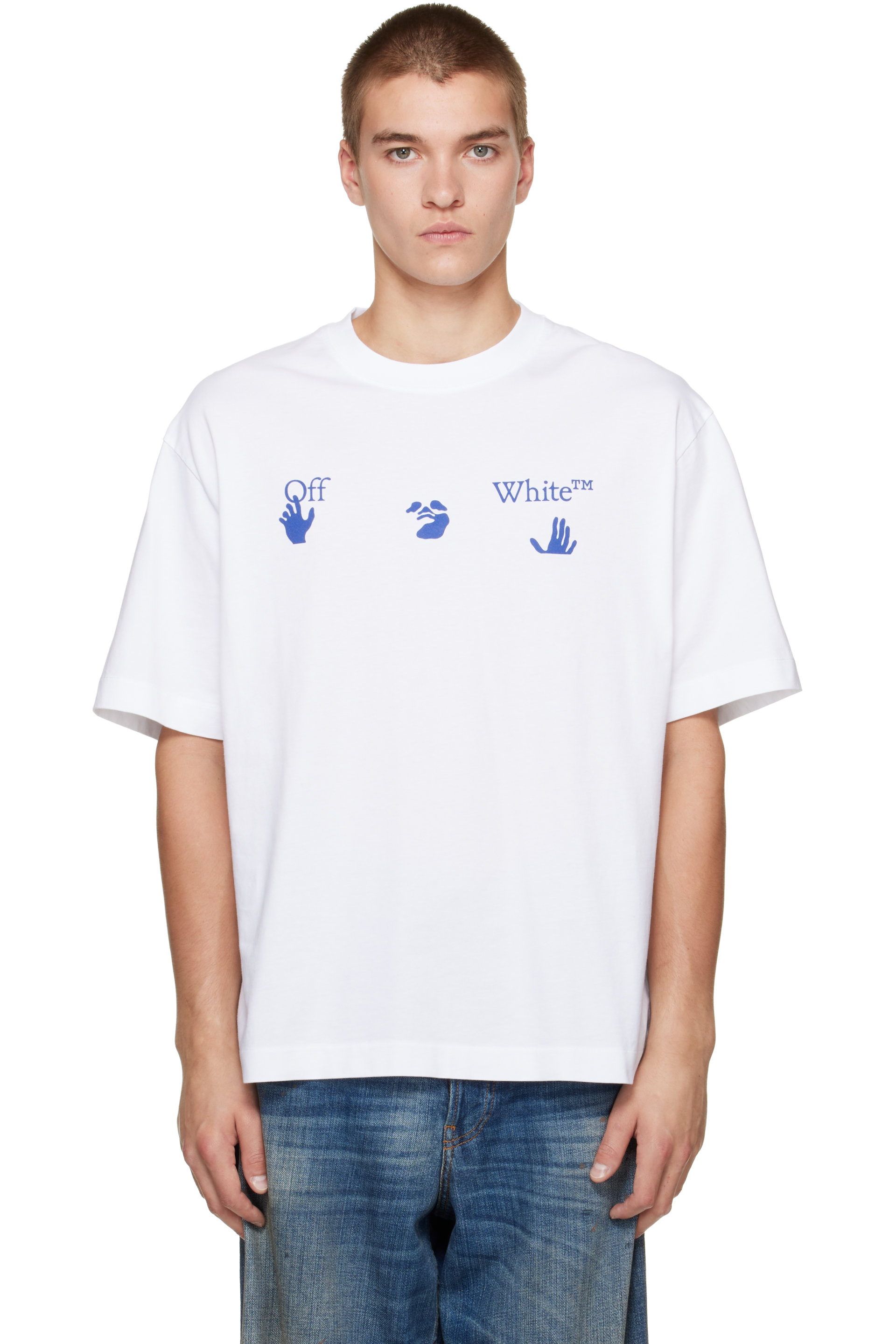 Off-White - White Bacco Arrow Skate S/S T-shirt