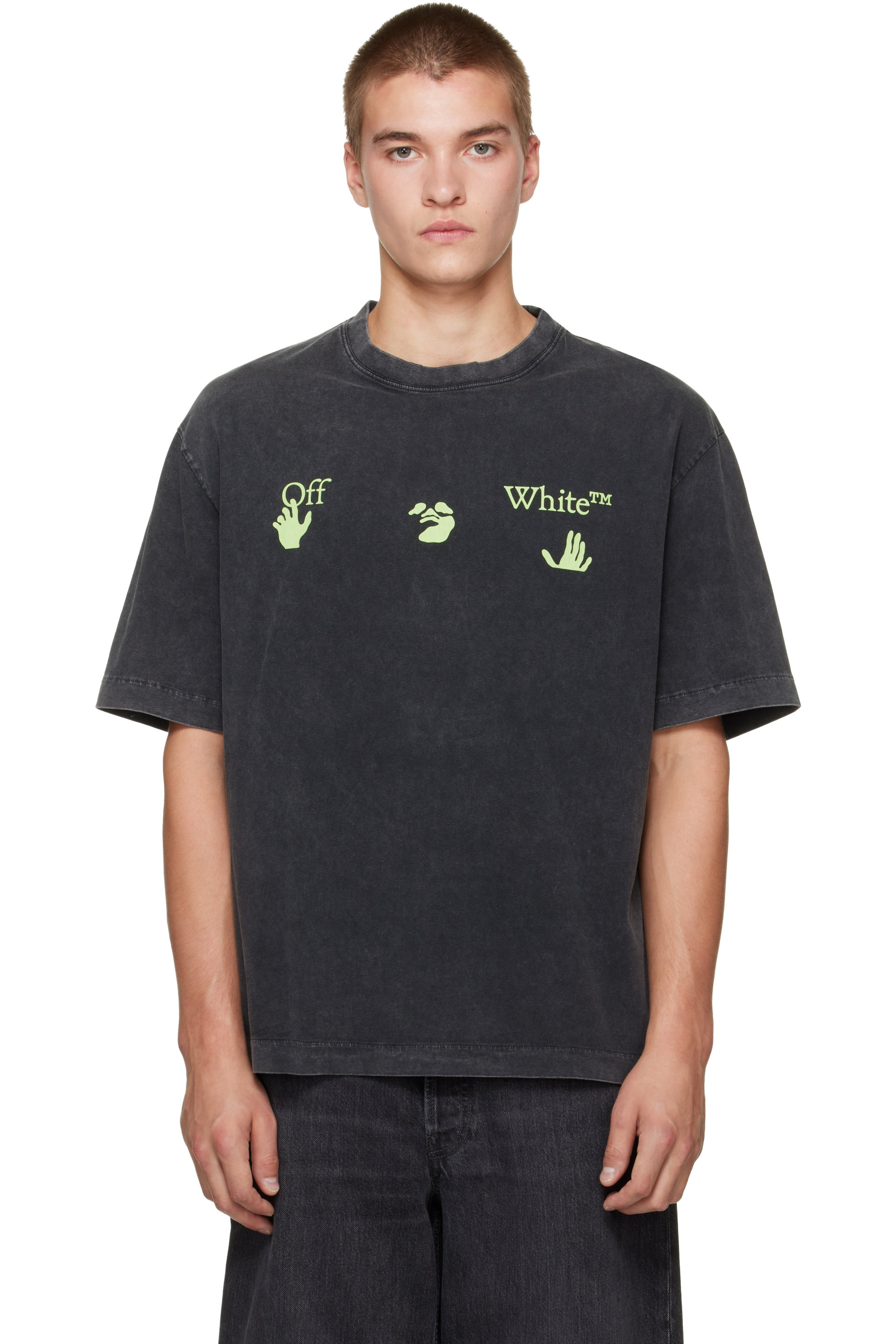 Off-White - Black Bacco Arrow Skate S/S T-shirt