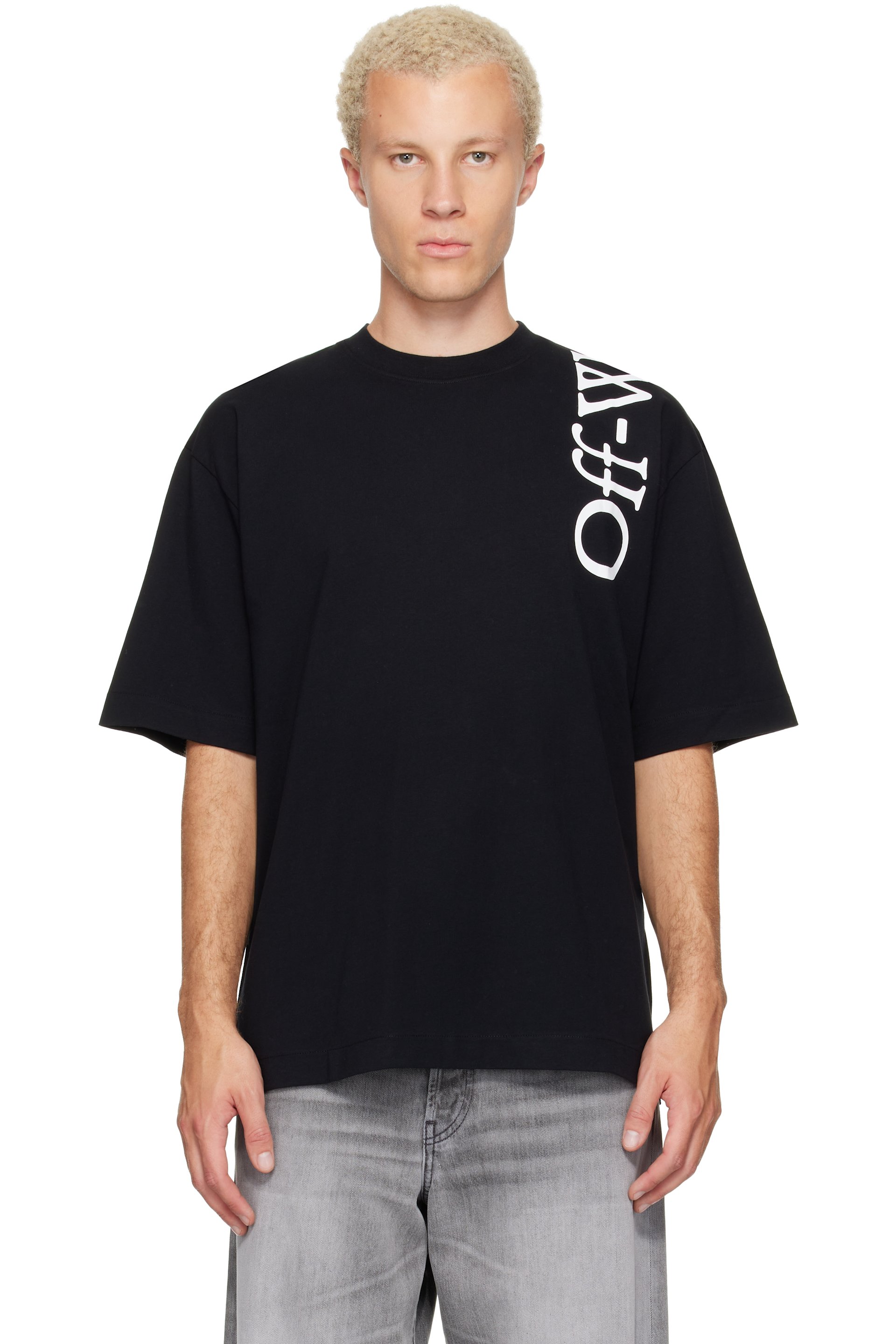 Off-White - Black Vertical Bookish Skate T-shirt