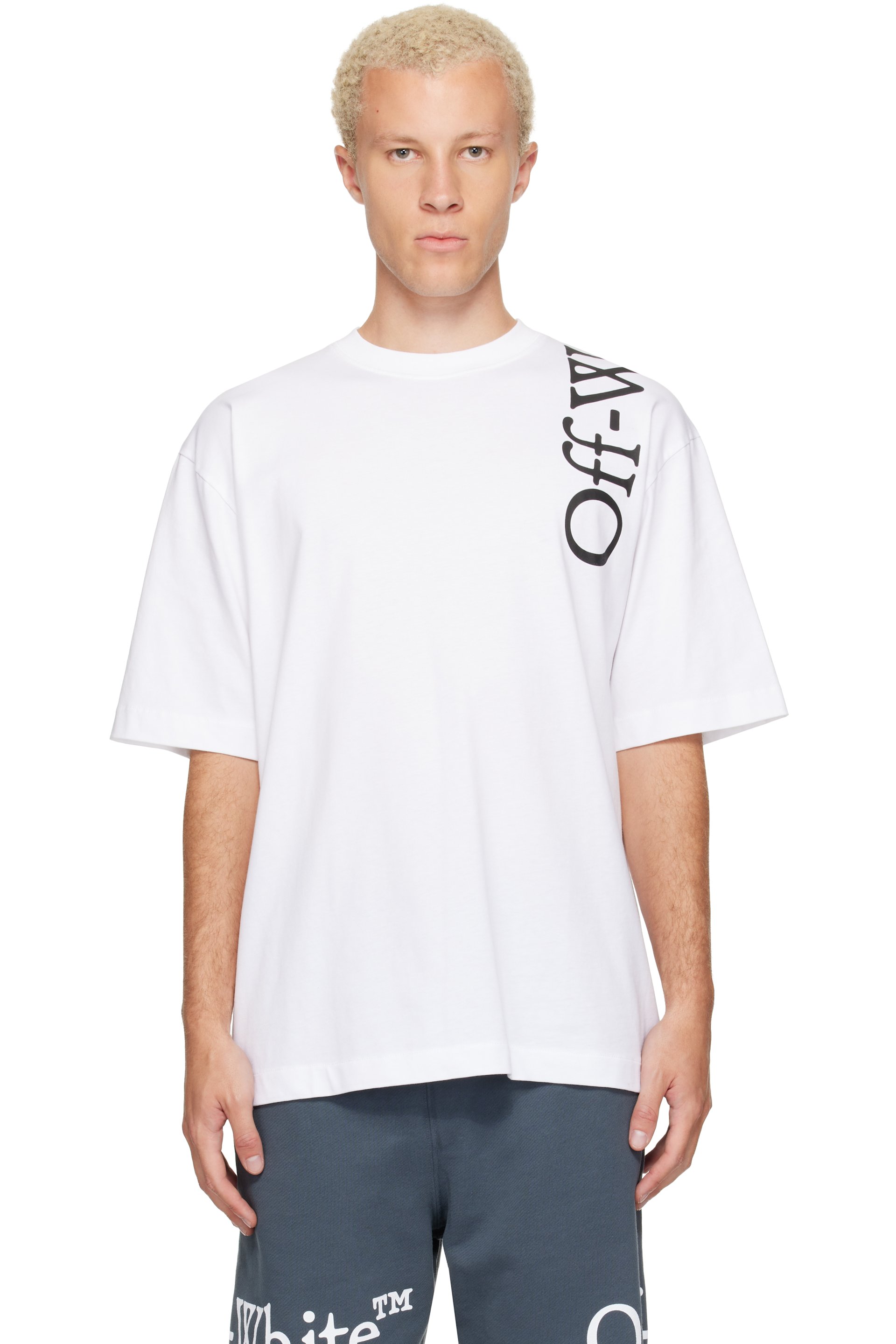 Off-White - White Vertical Bookish Skate T-shirt