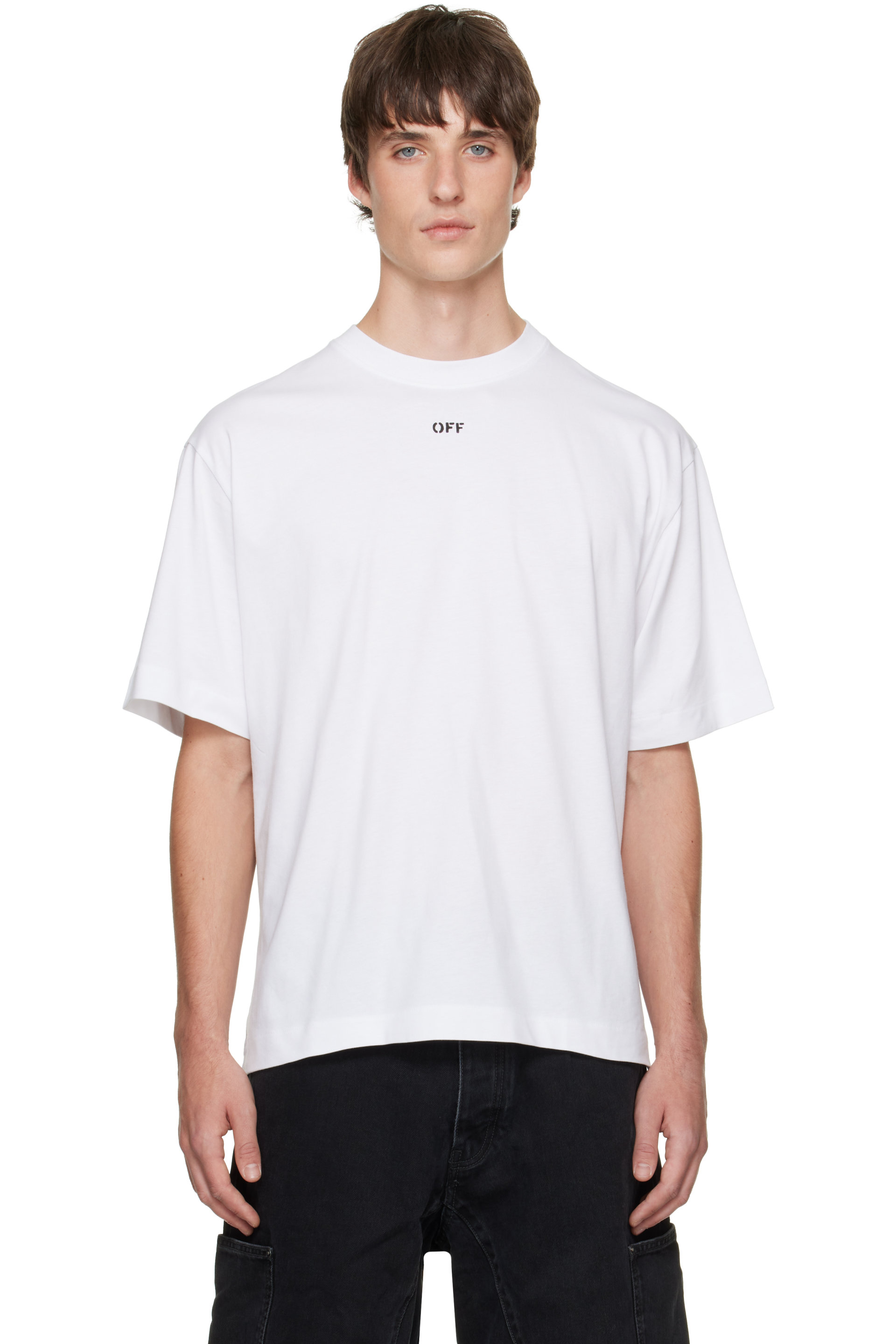Off-White - White Negative Arrow Skate T-shirt