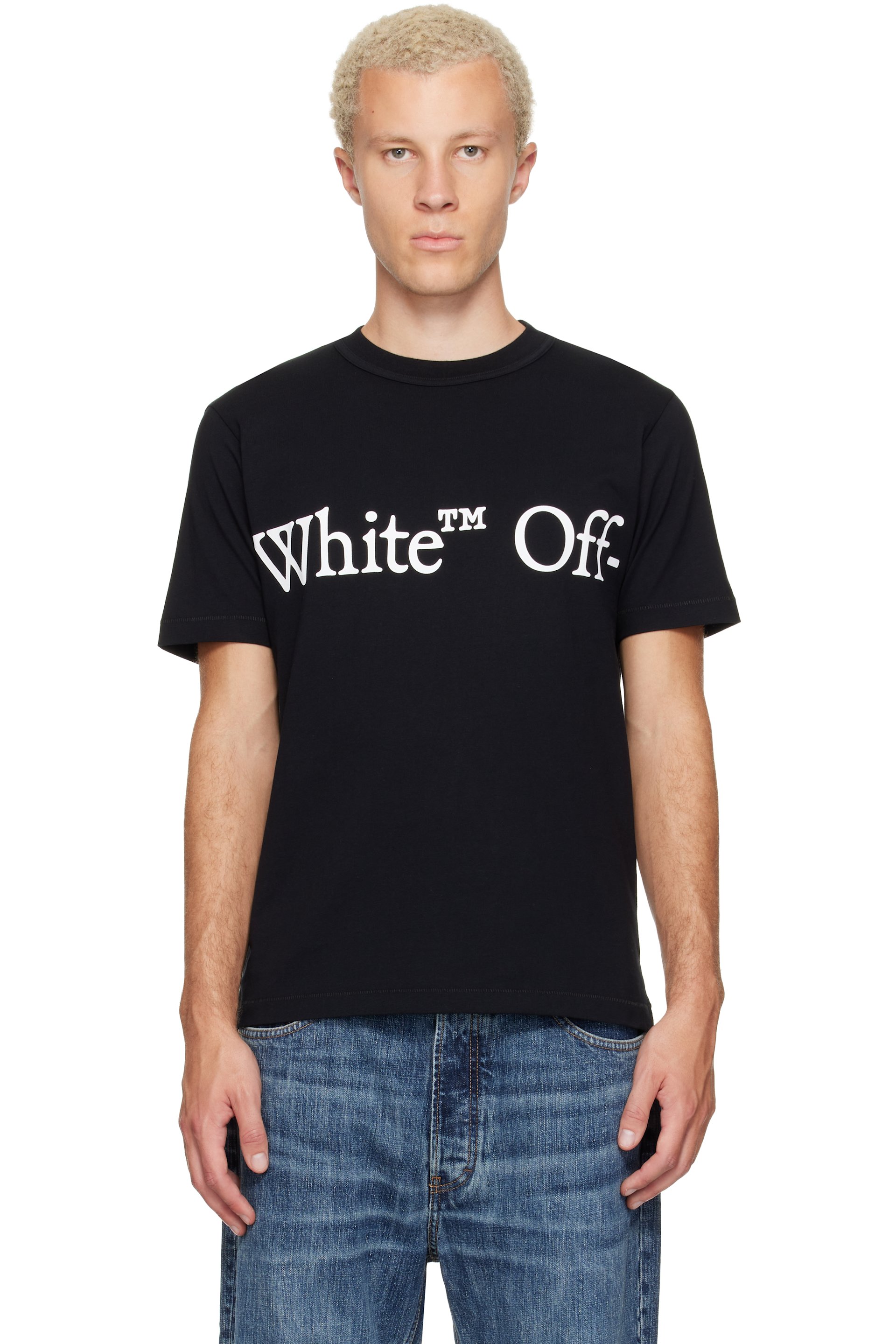 Off-White - Black Bookish Scarf Regular T-shirt