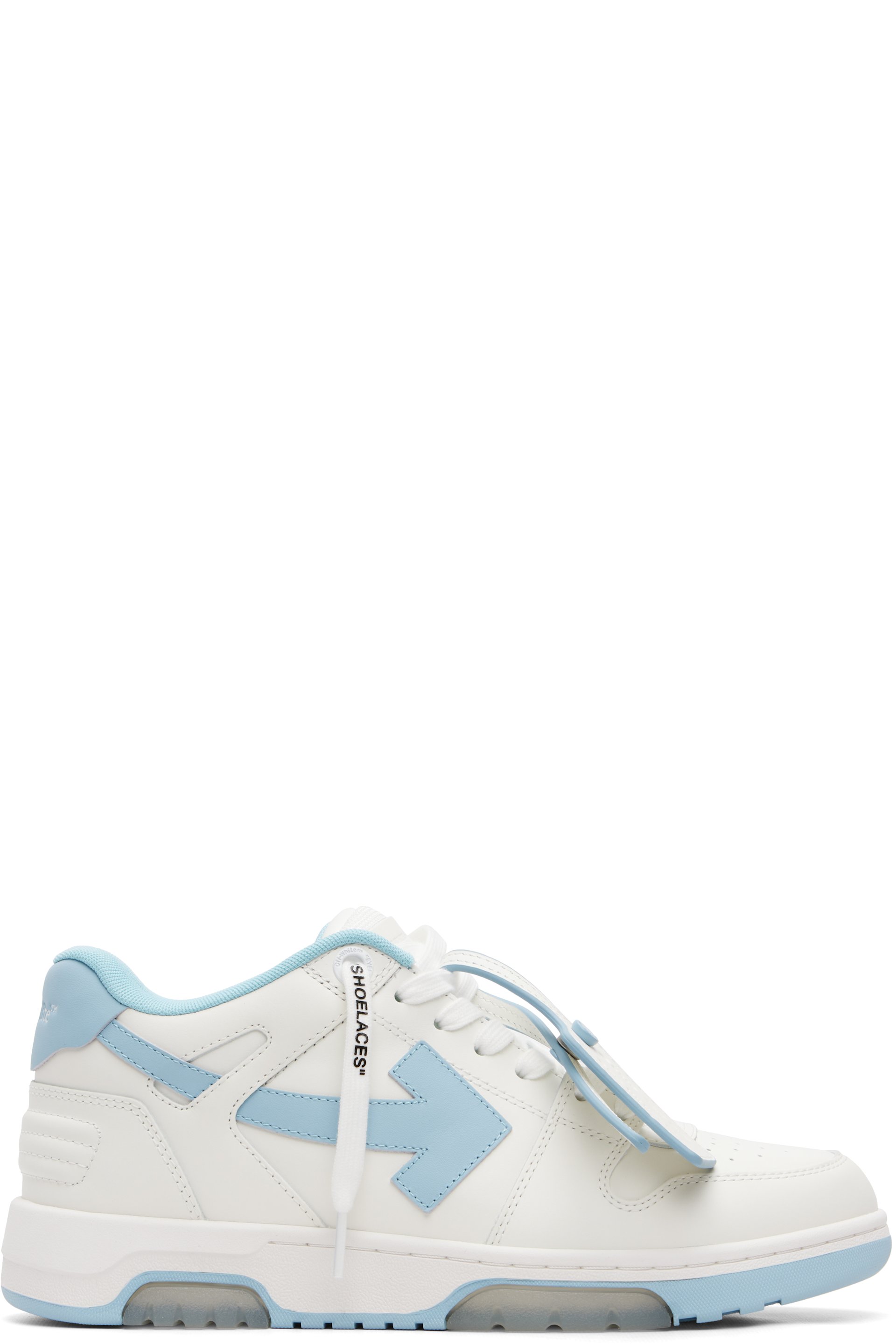 Off-White - White & Blue 'Out Of Office' Sneakers