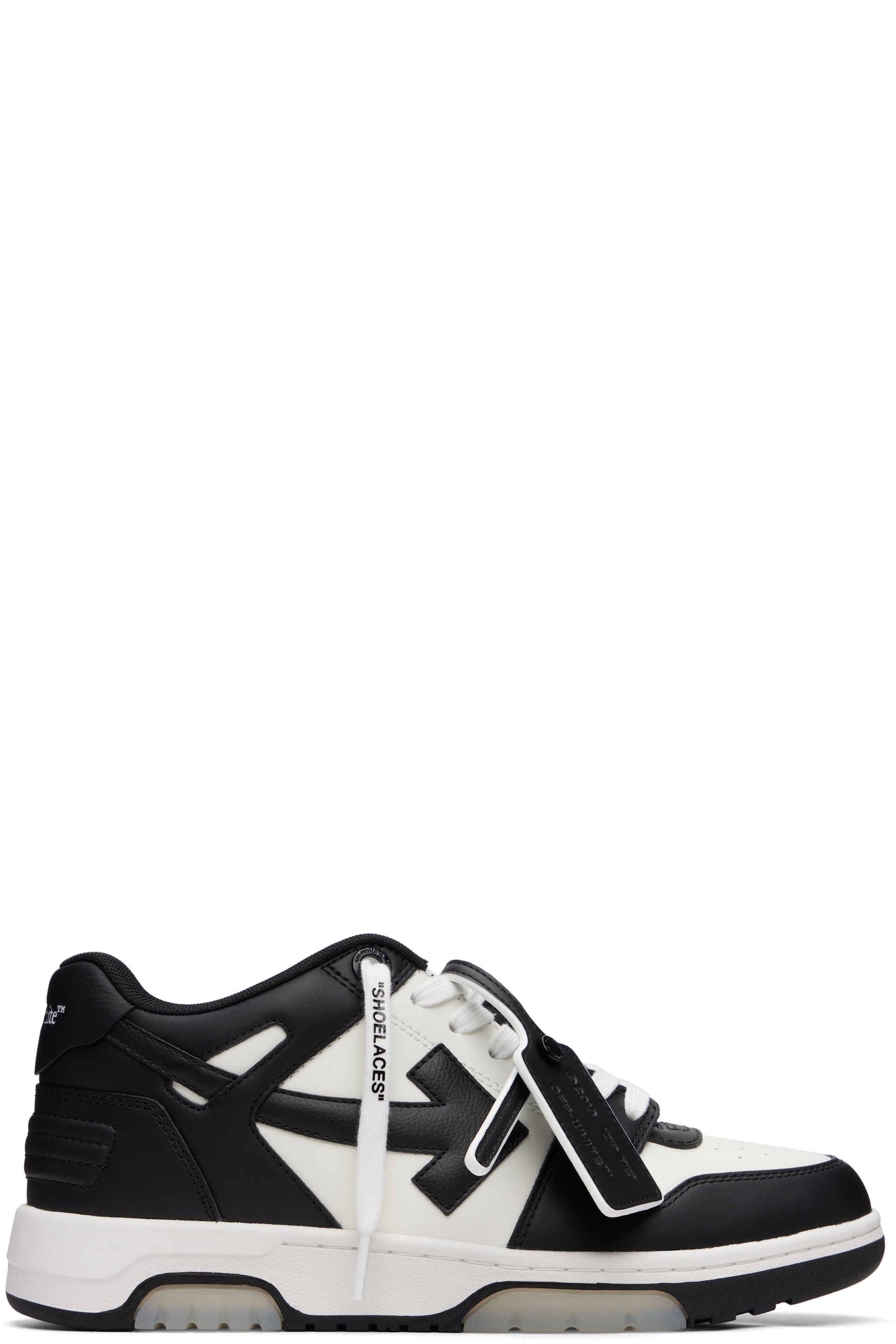 Off-White - Black & White Out Of Office Sneakers