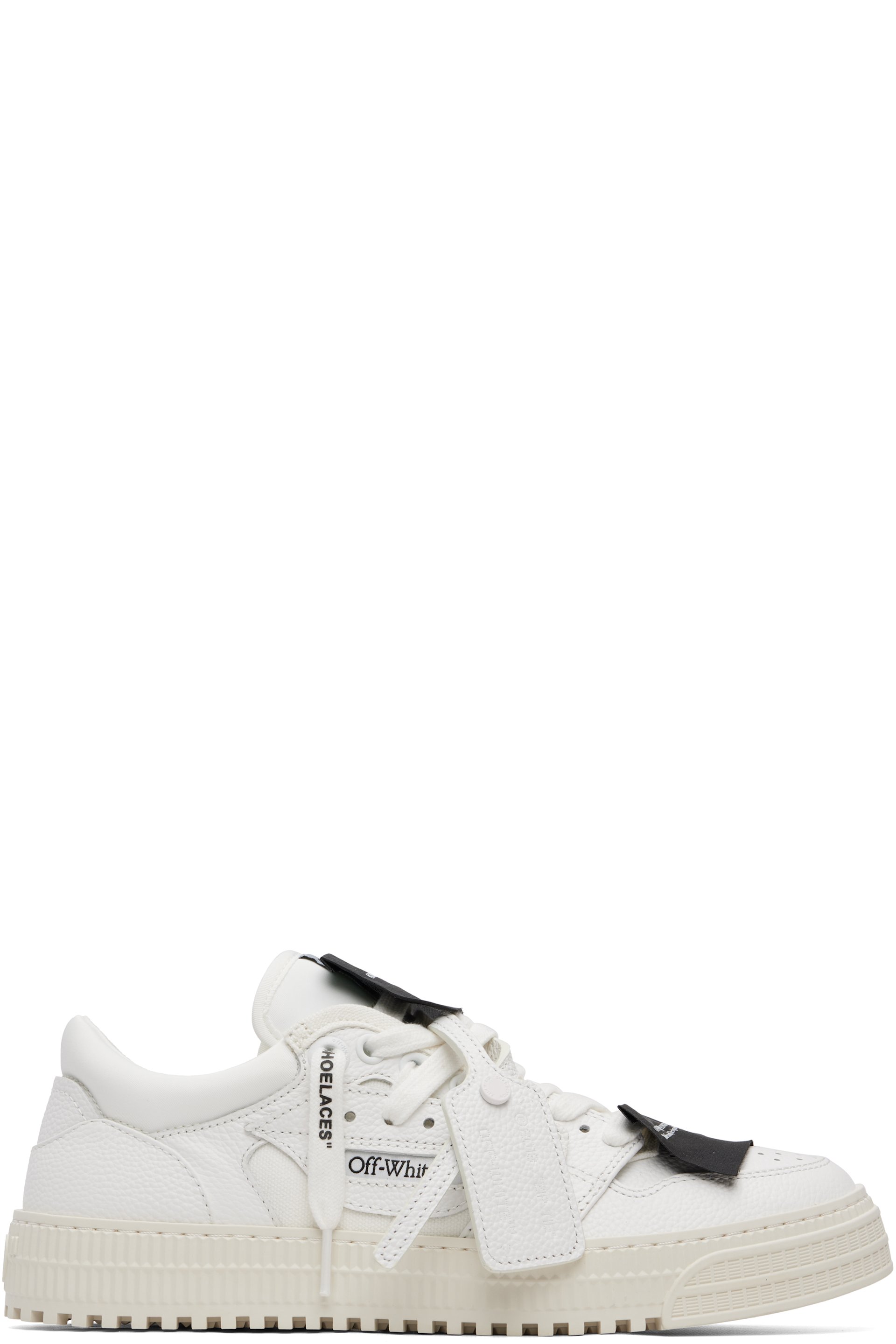 Off-White - White 3.0 Court Low Top Sneakers