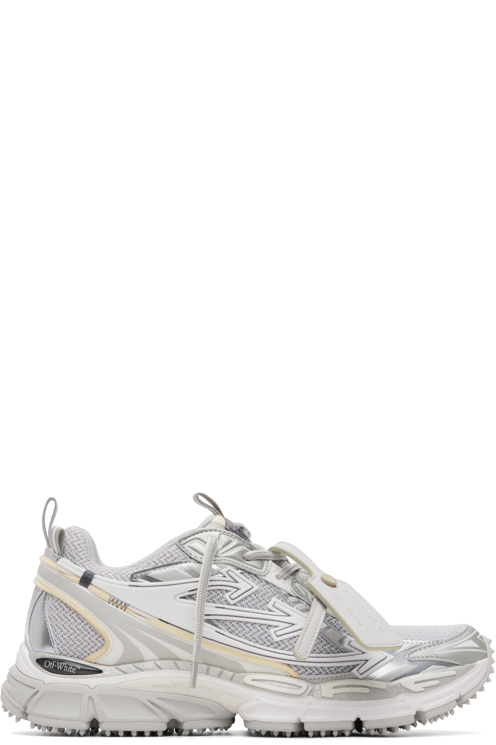 Off-White - Gray & Silver Be Right Back Sneakers