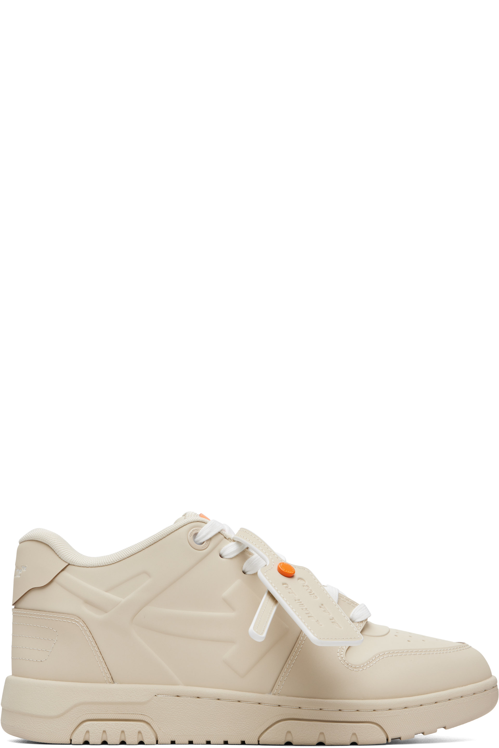 Off-White - Beige Out of Office Molded Sneakers