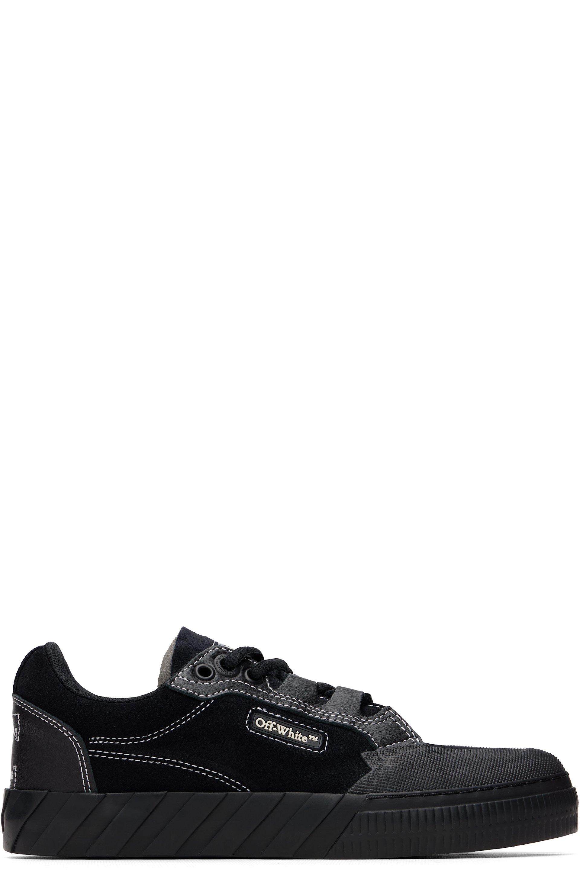 Off-White - Black Vulcanized 779 Suede Sneakers