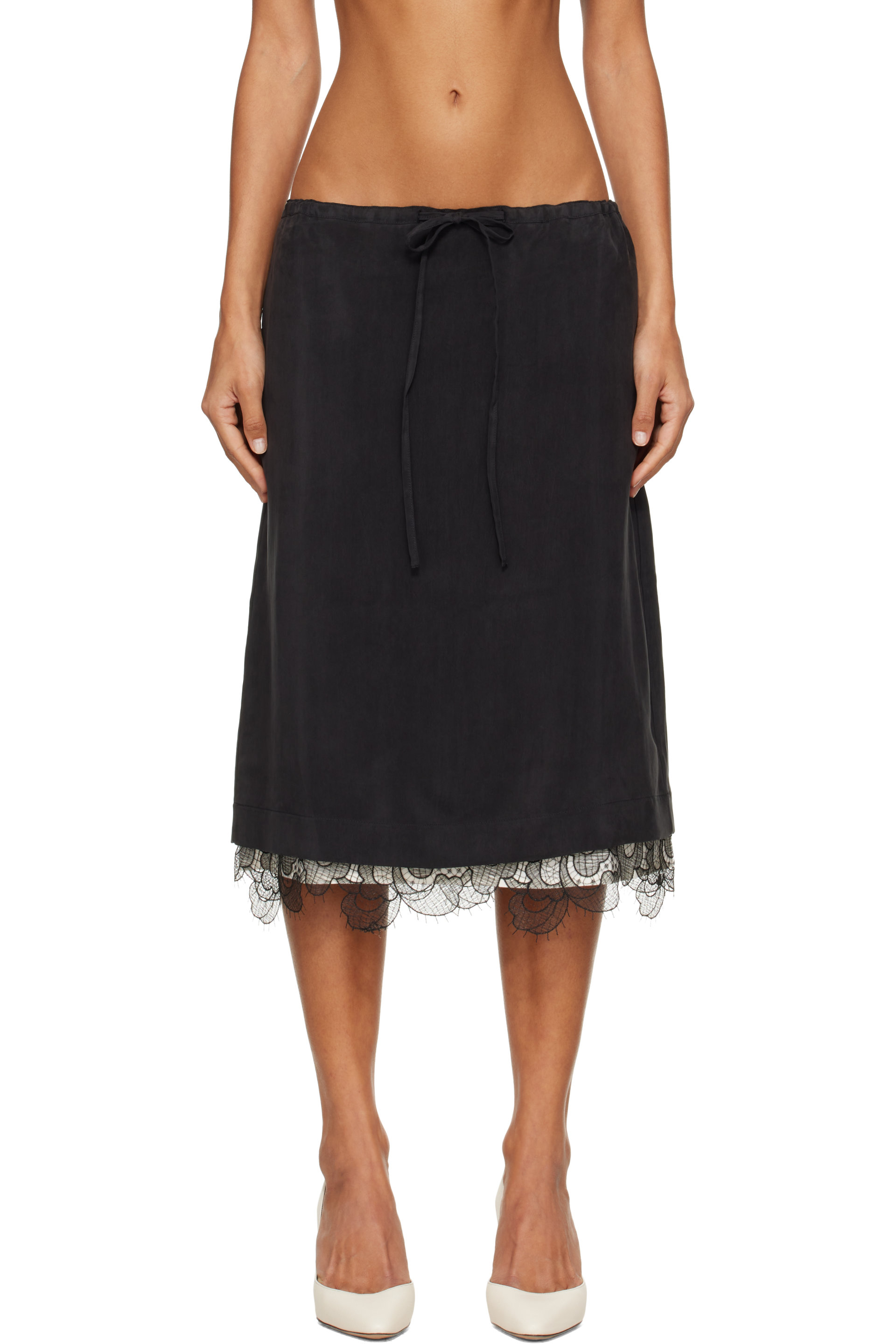 Studio Nicholson - Black Alder Midi Skirt