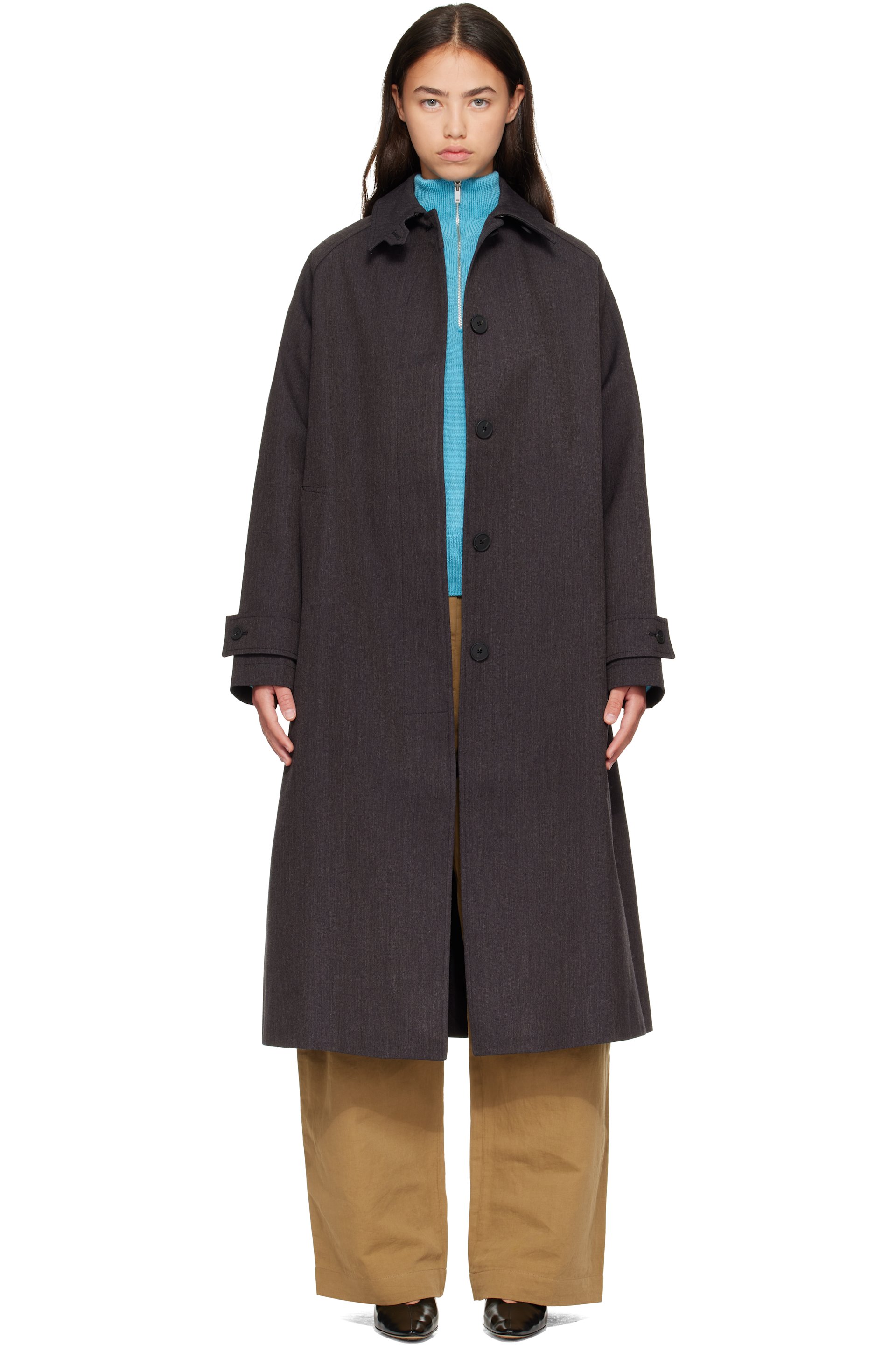 Studio Nicholson - Brown Holin Trench Coat