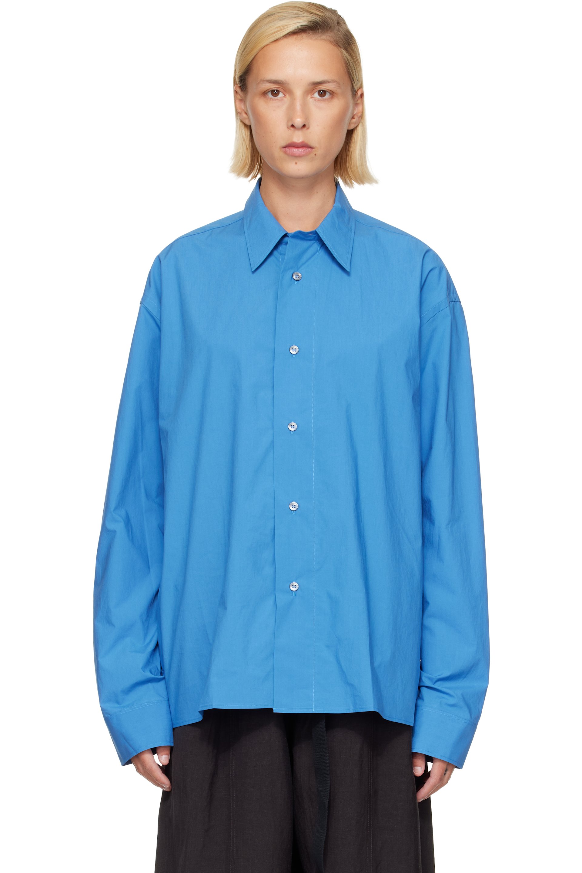 Studio Nicholson - Blue Hal Shirt