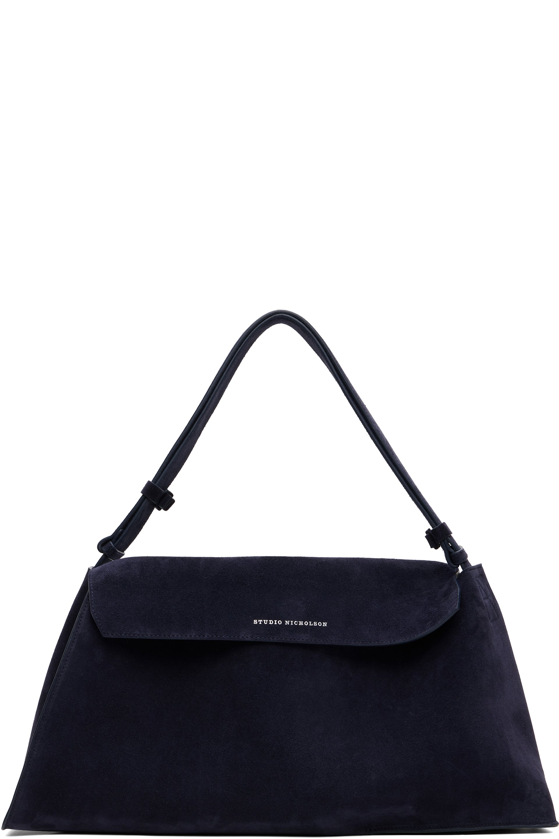 Studio Nicholson - Navy Shiboru Suede Bag