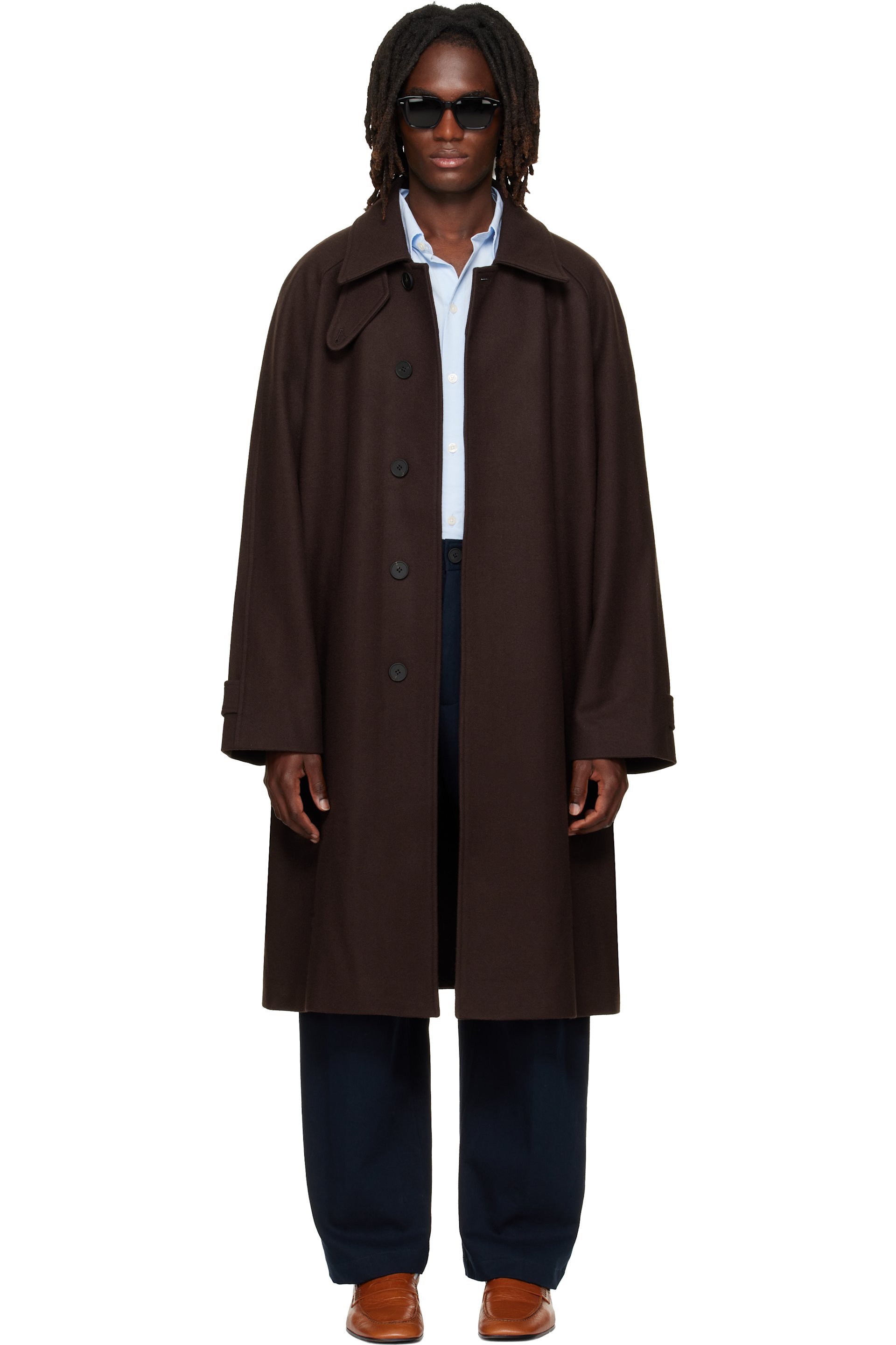 Studio Nicholson - Brown Cabo Wool Coat