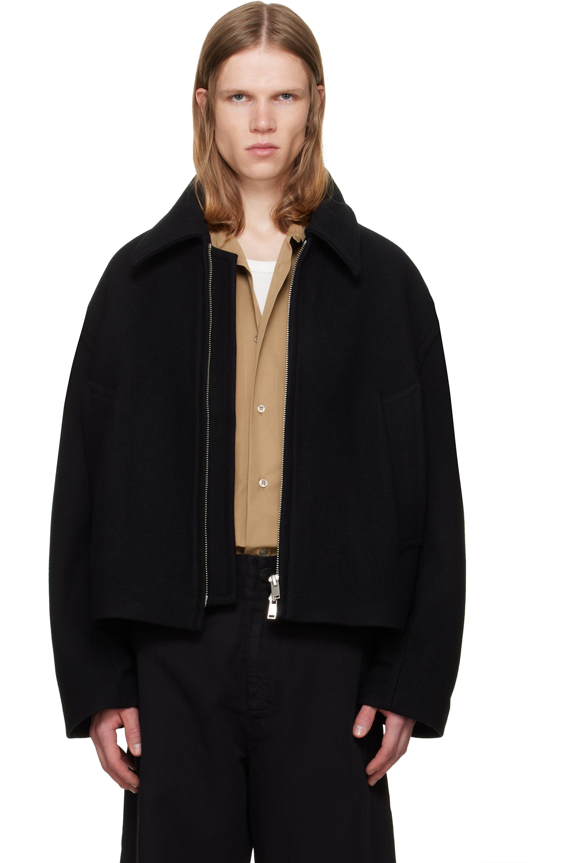 Studio Nicholson - Black Short Zip Up Jacket