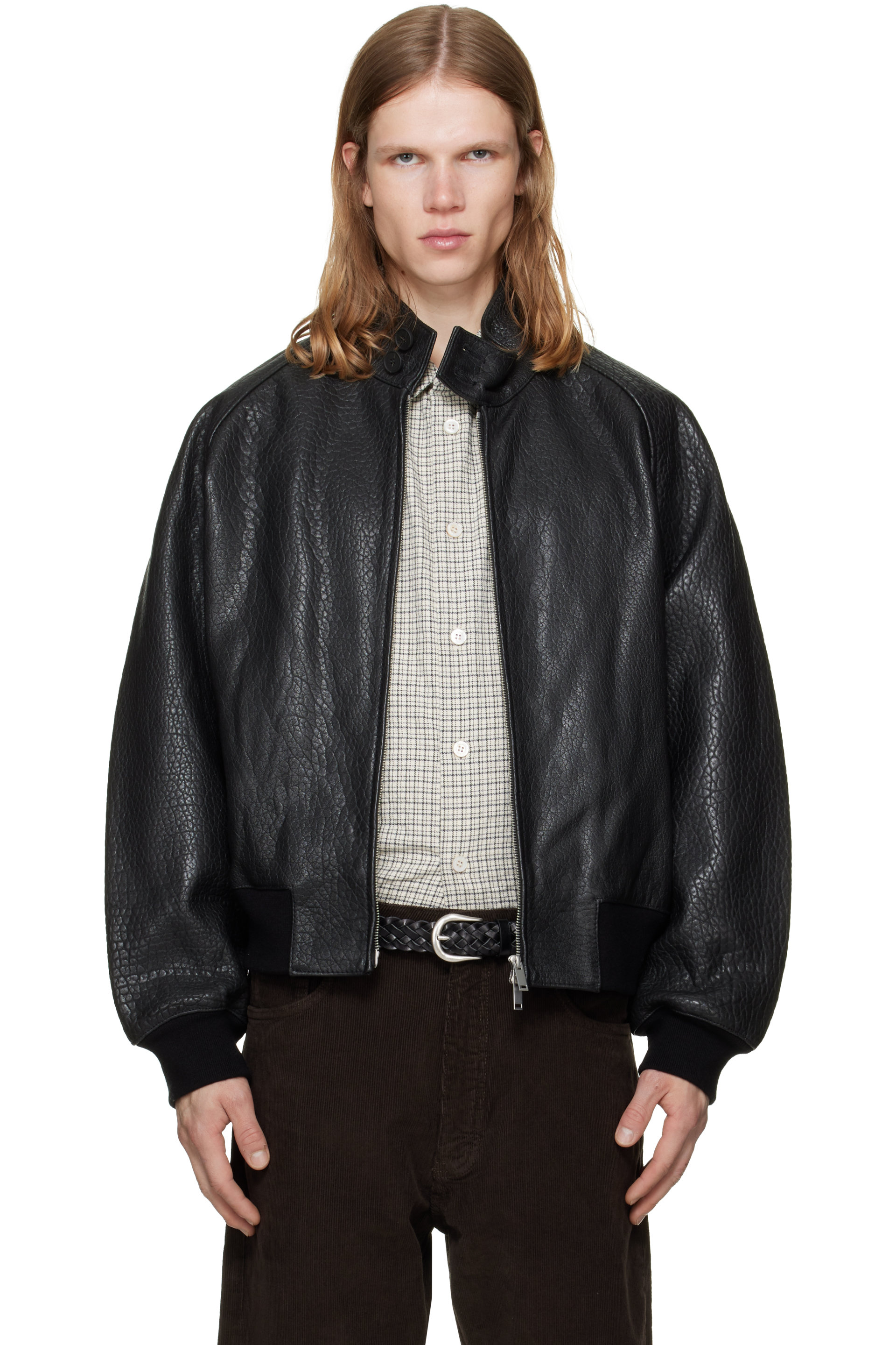 Studio Nicholson - Black Over Leather Jacket