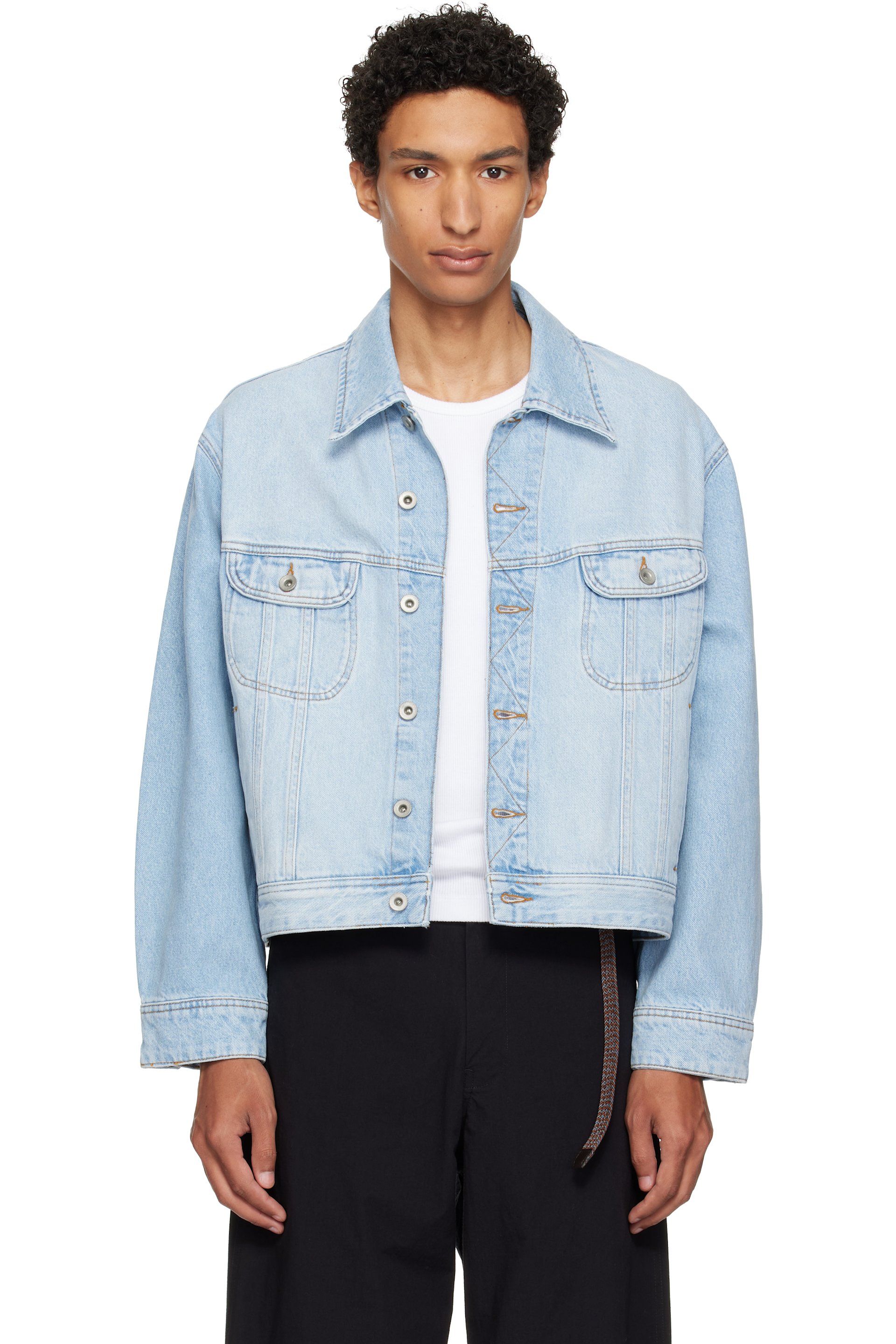Studio Nicholson - Blue Derby Denim Jacket