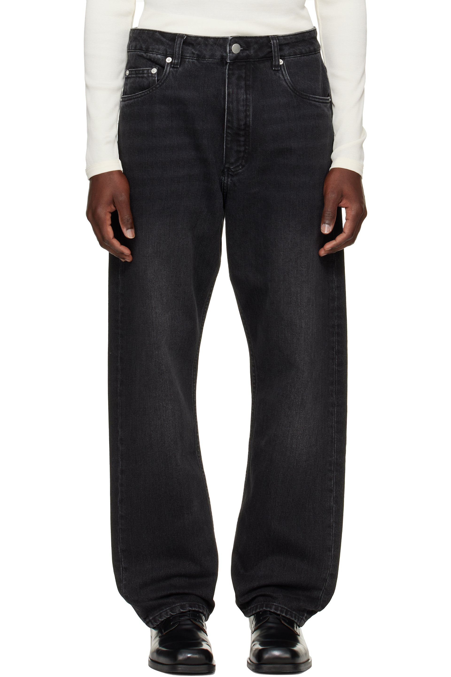 Studio Nicholson - Black Riso Straight Leg Jeans