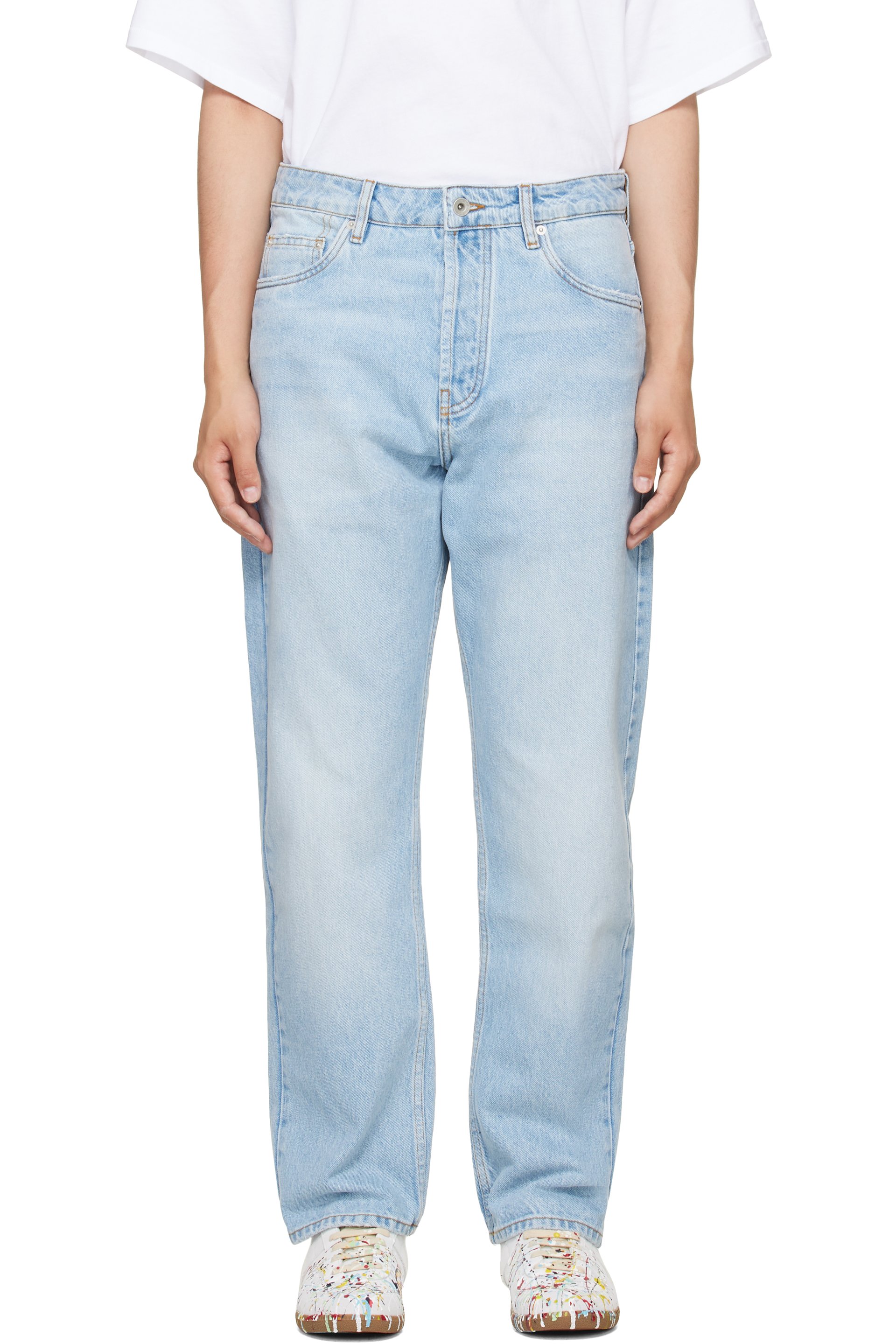 Studio Nicholson - Blue Riso Straight Leg Jeans