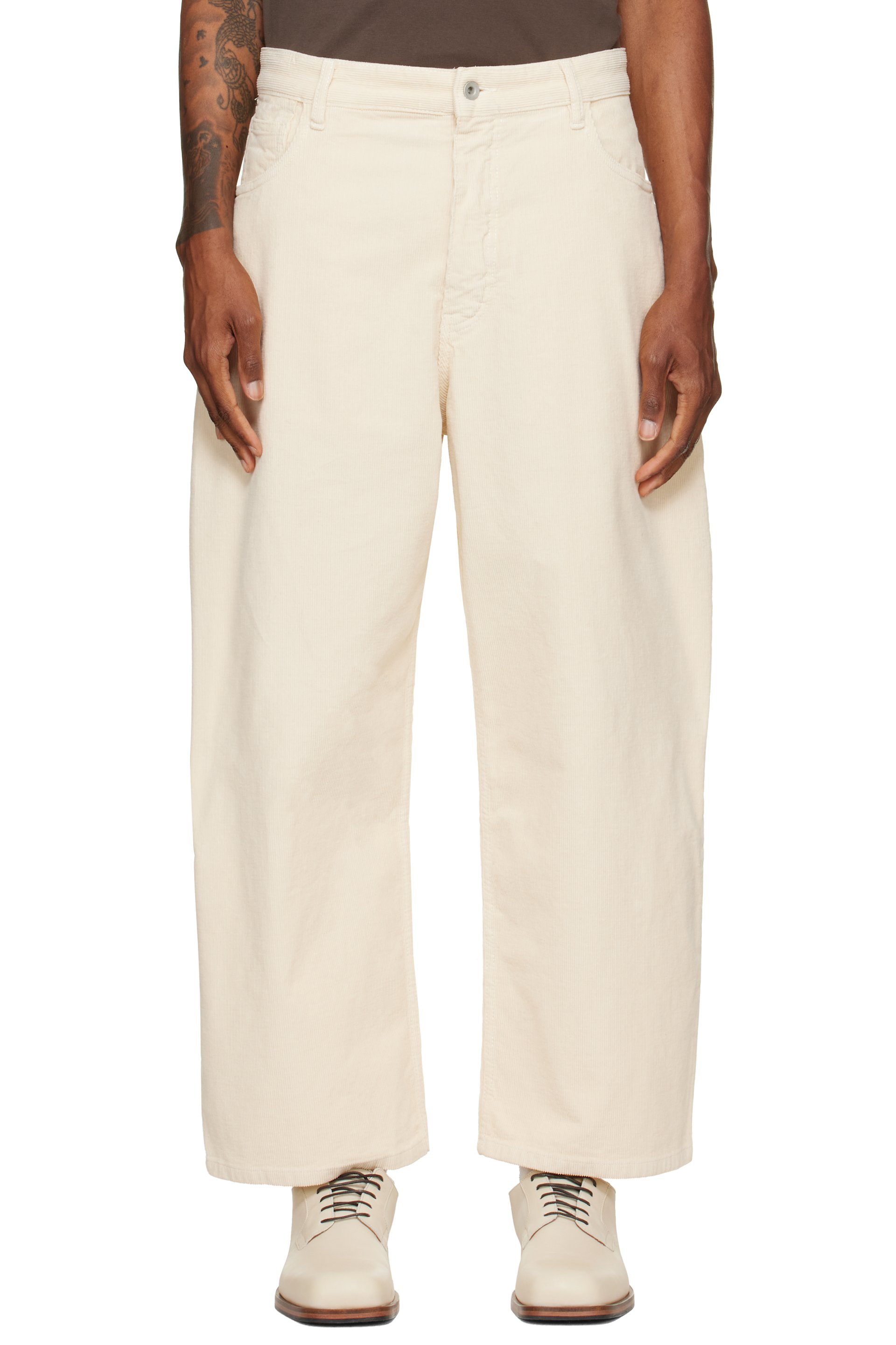 Studio Nicholson - Pantalon Paolo blanc cassé