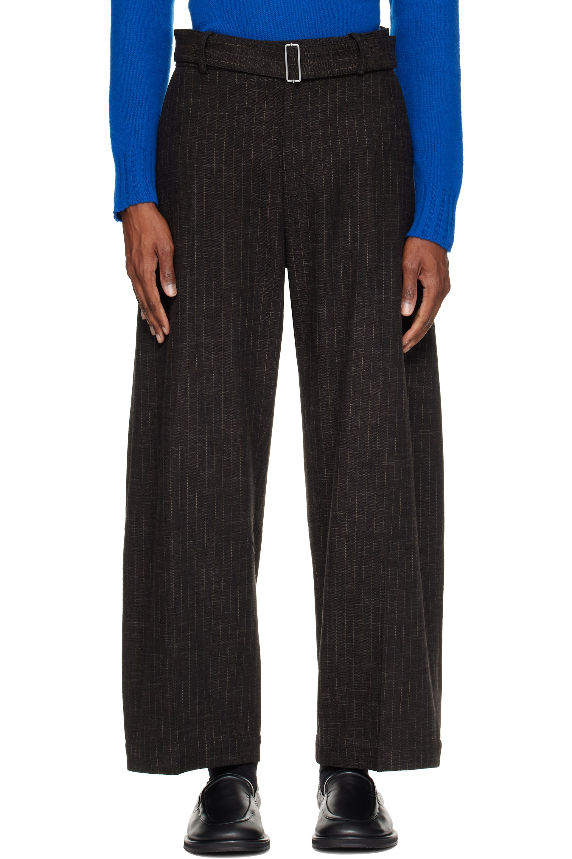 Studio Nicholson - Khaki Vital Belted Trousers