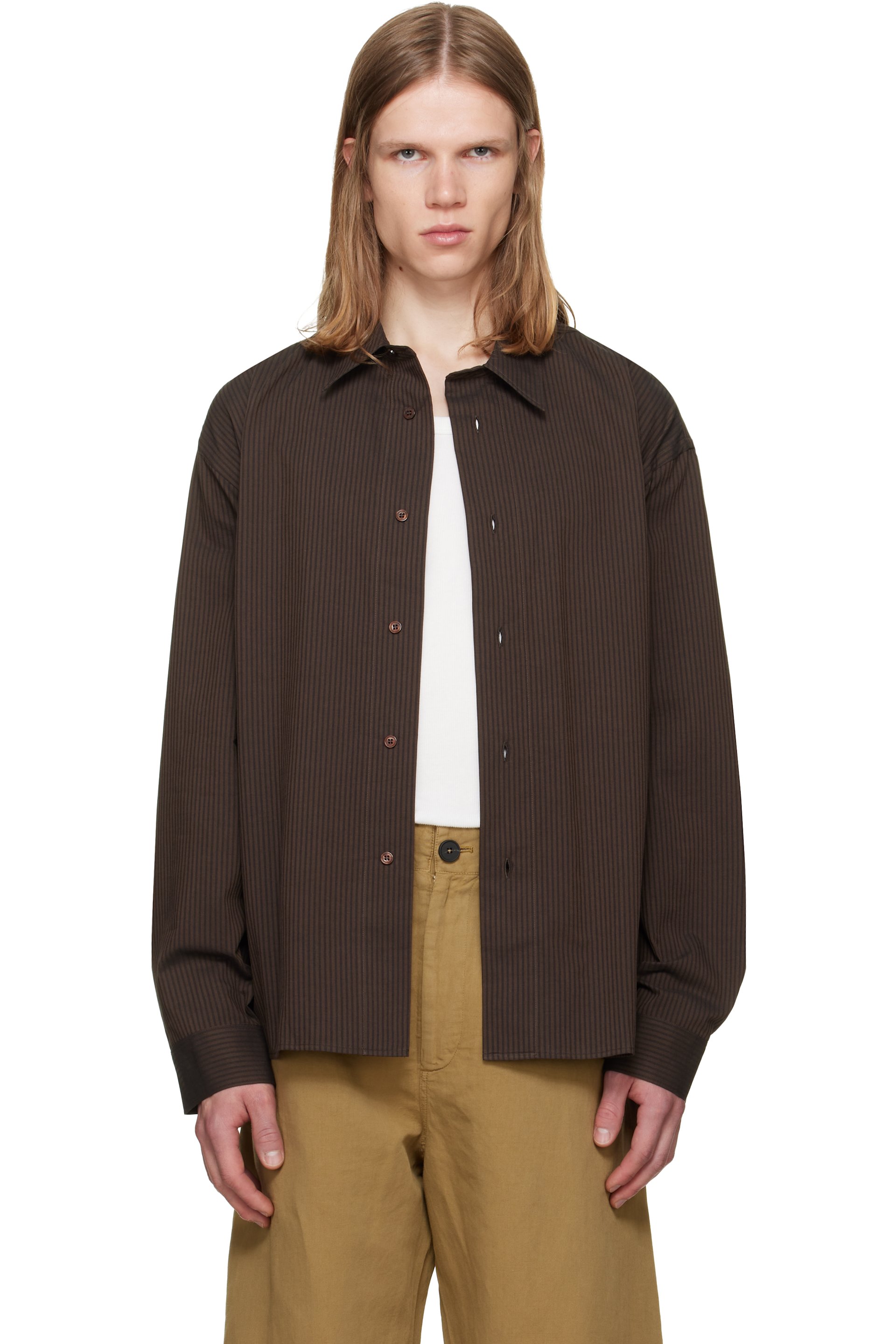 Studio Nicholson - Brown Hal Shirt