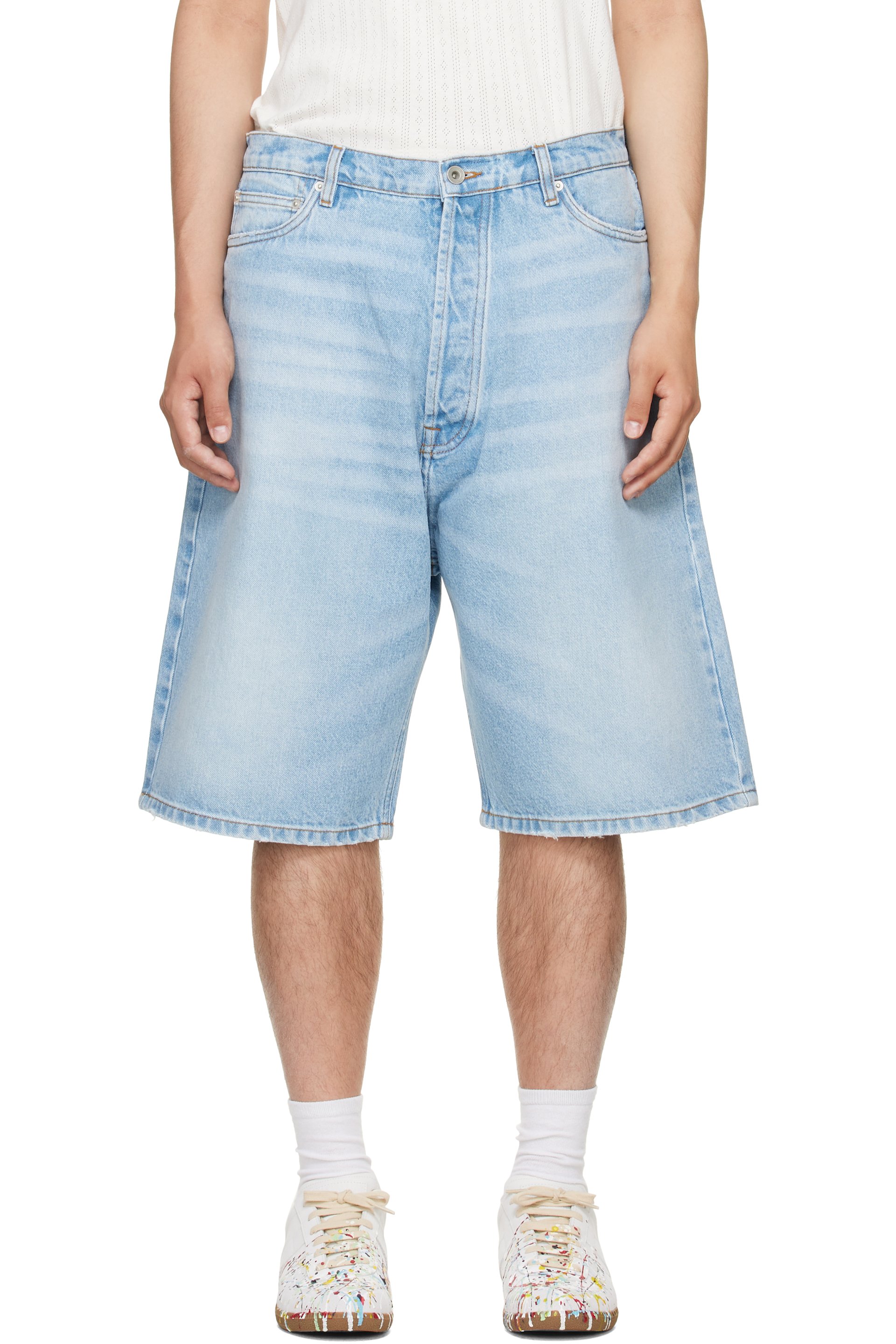 Studio Nicholson - Blue Marylebone Denim Shorts
